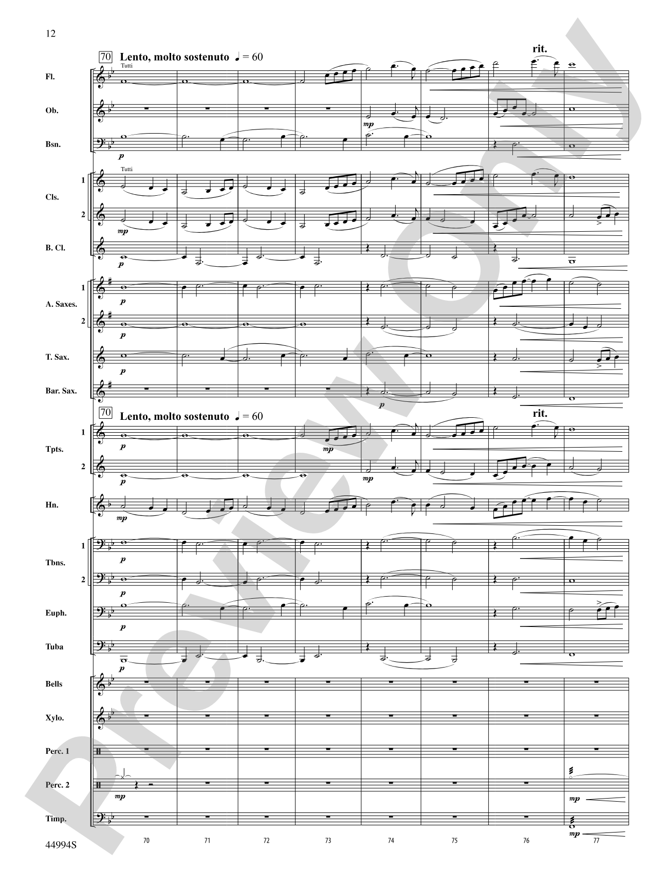 In tantum lux: Concert Band Conductor Score & Parts