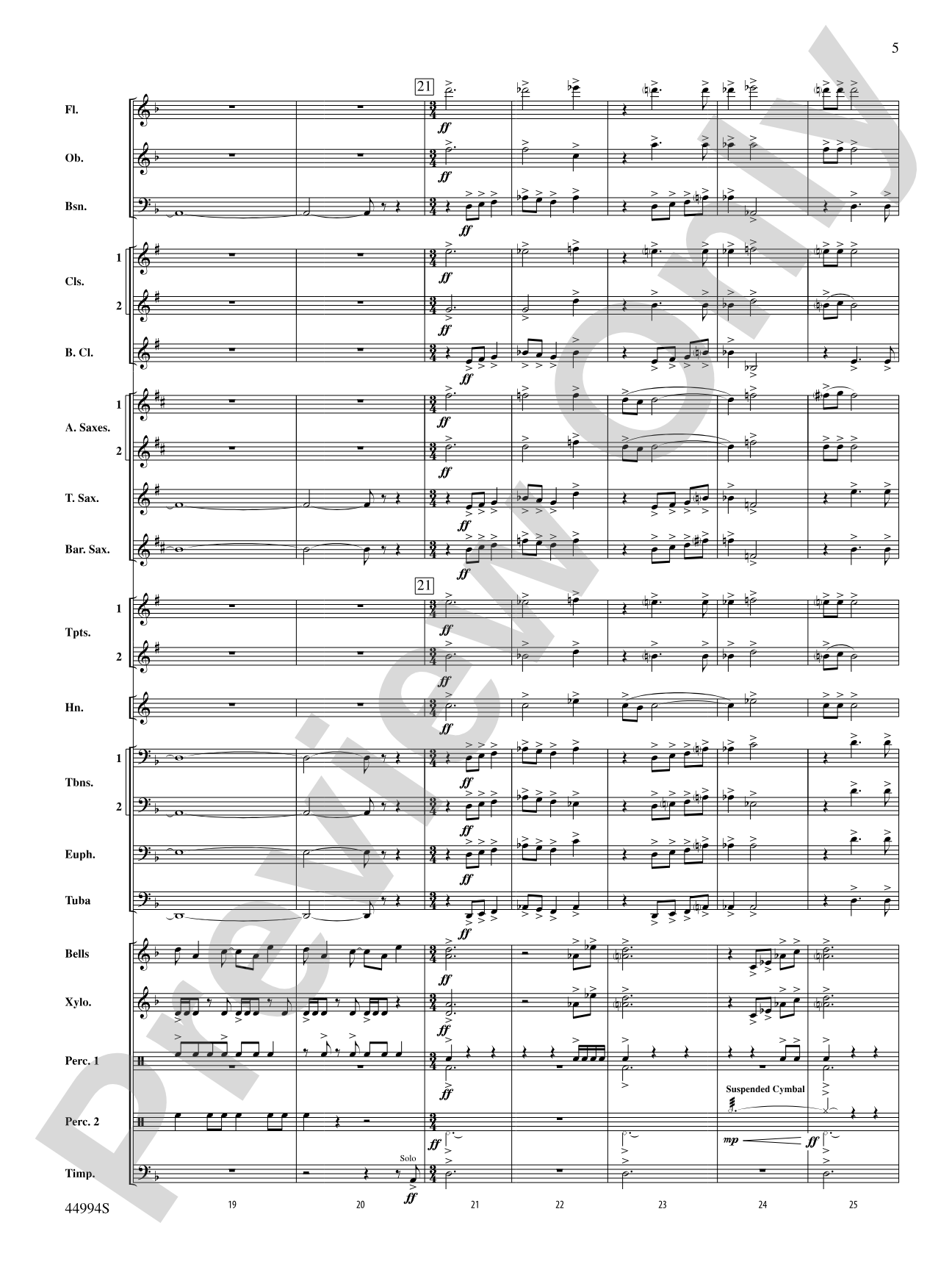 In tantum lux: Concert Band Conductor Score & Parts