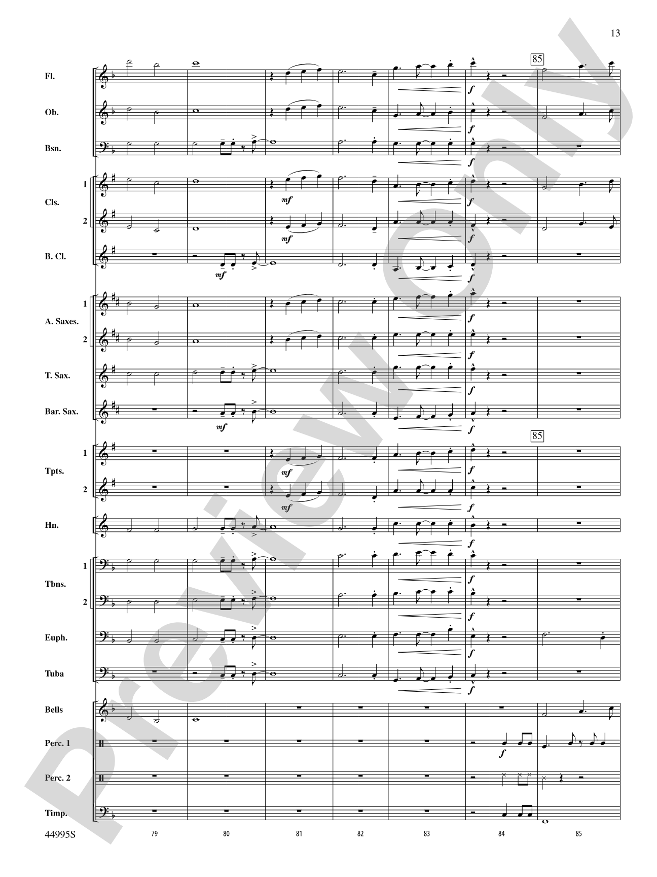 Djembe Laya: Concert Band Conductor Score & Parts