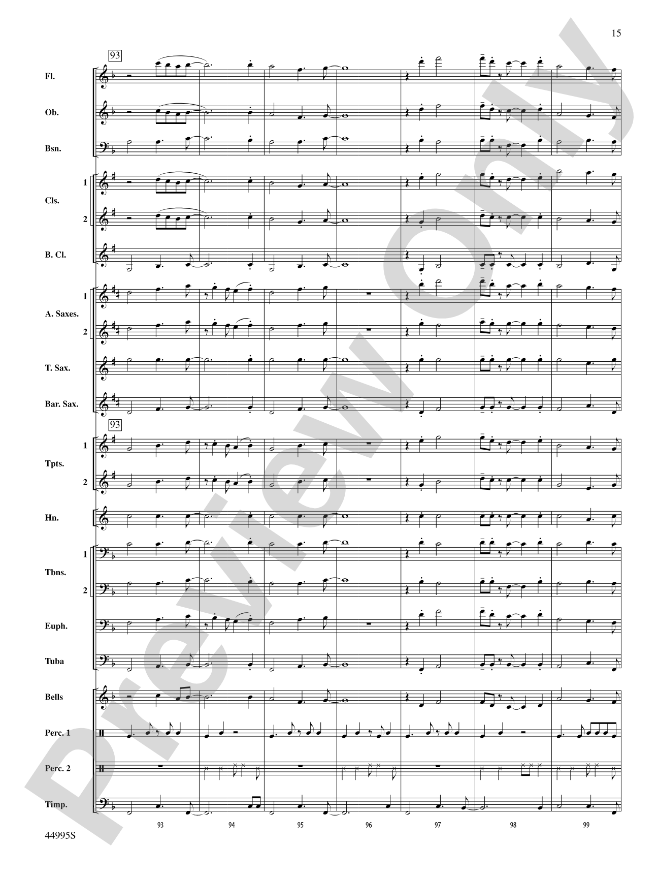 Djembe Laya: Concert Band Conductor Score & Parts
