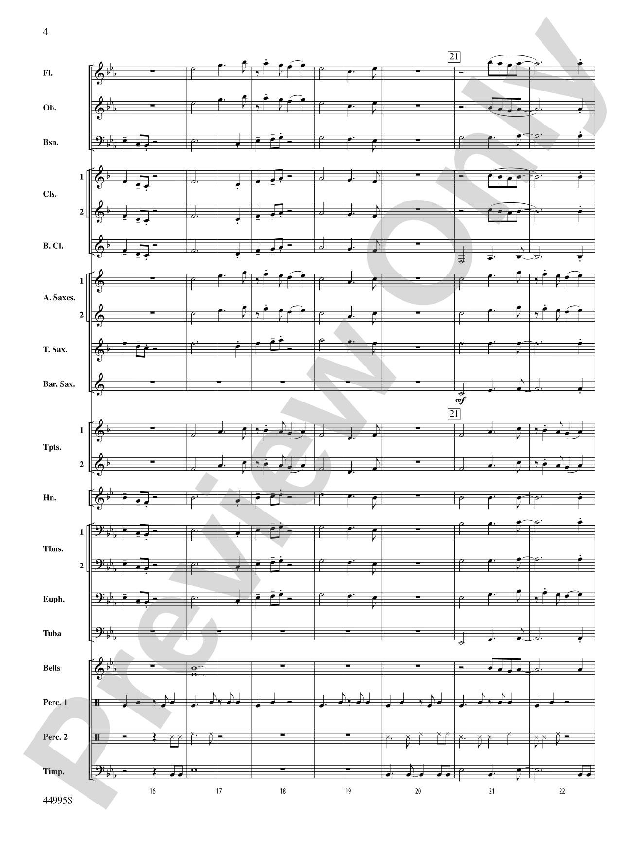 Djembe Laya: Concert Band Conductor Score & Parts