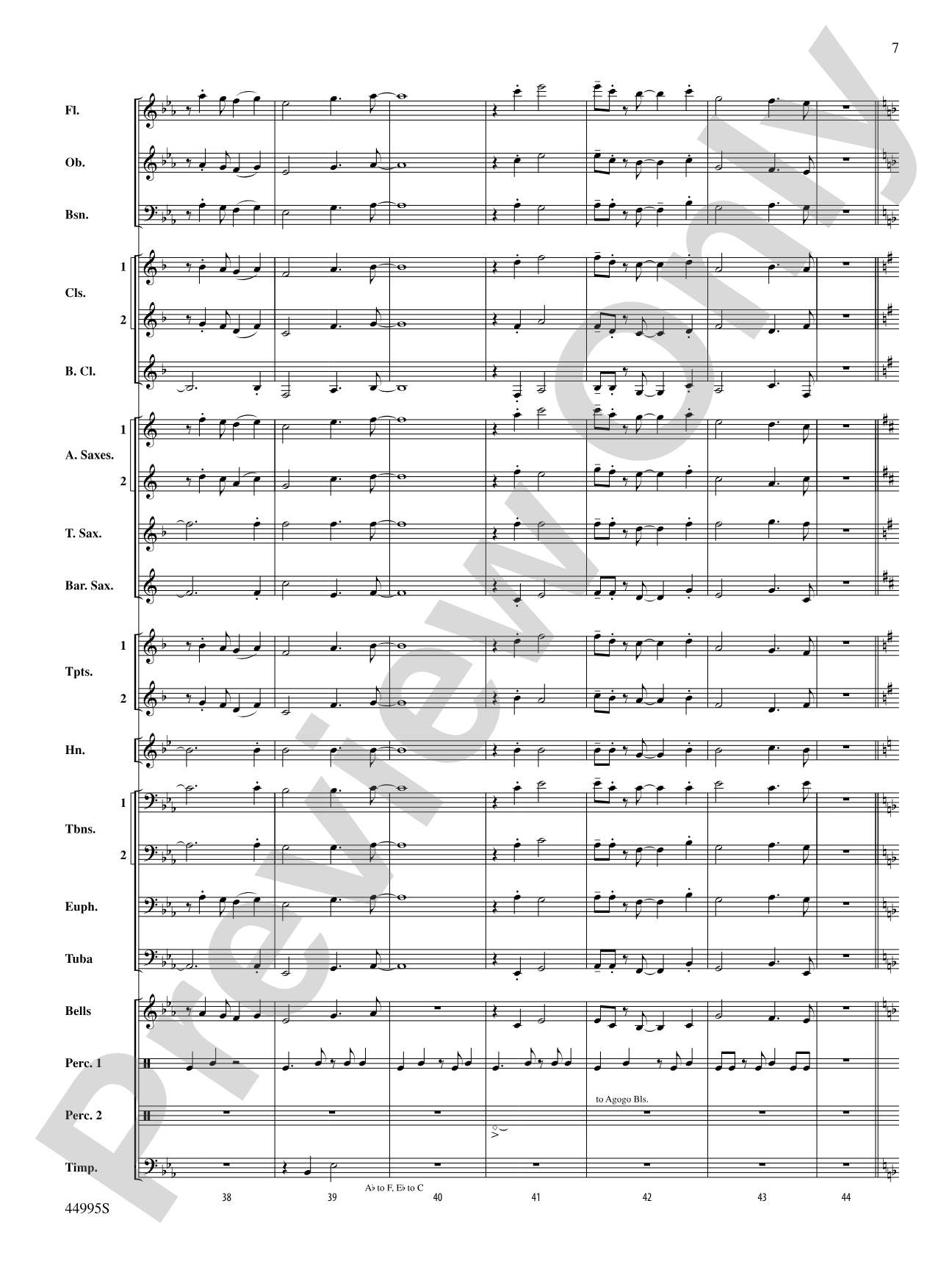 Djembe Laya: Concert Band Conductor Score & Parts
