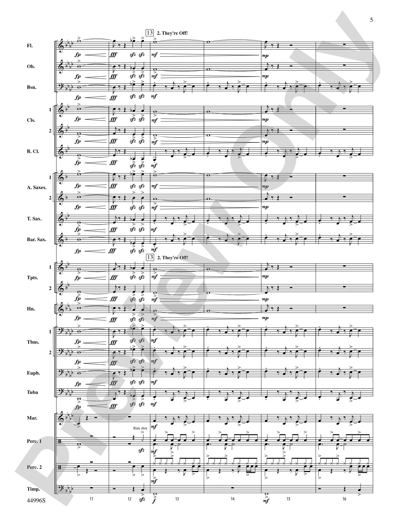 Race Car: Concert Band Conductor Score & Parts