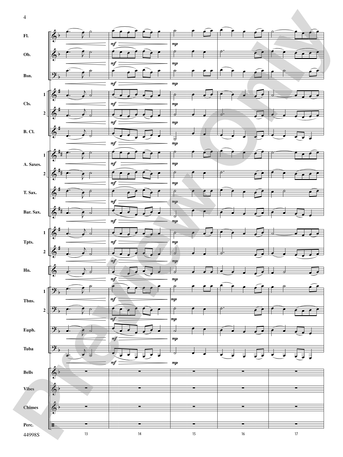 Ave Maria: Concert Band Conductor Score & Parts