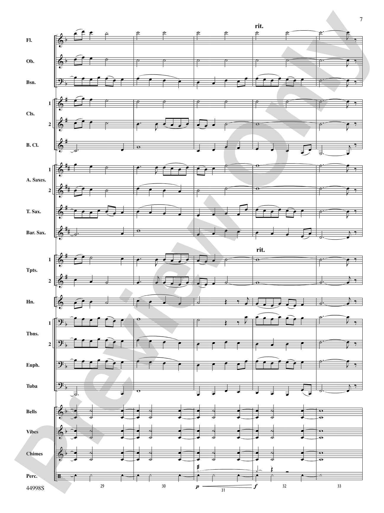 Ave Maria: Concert Band Conductor Score & Parts