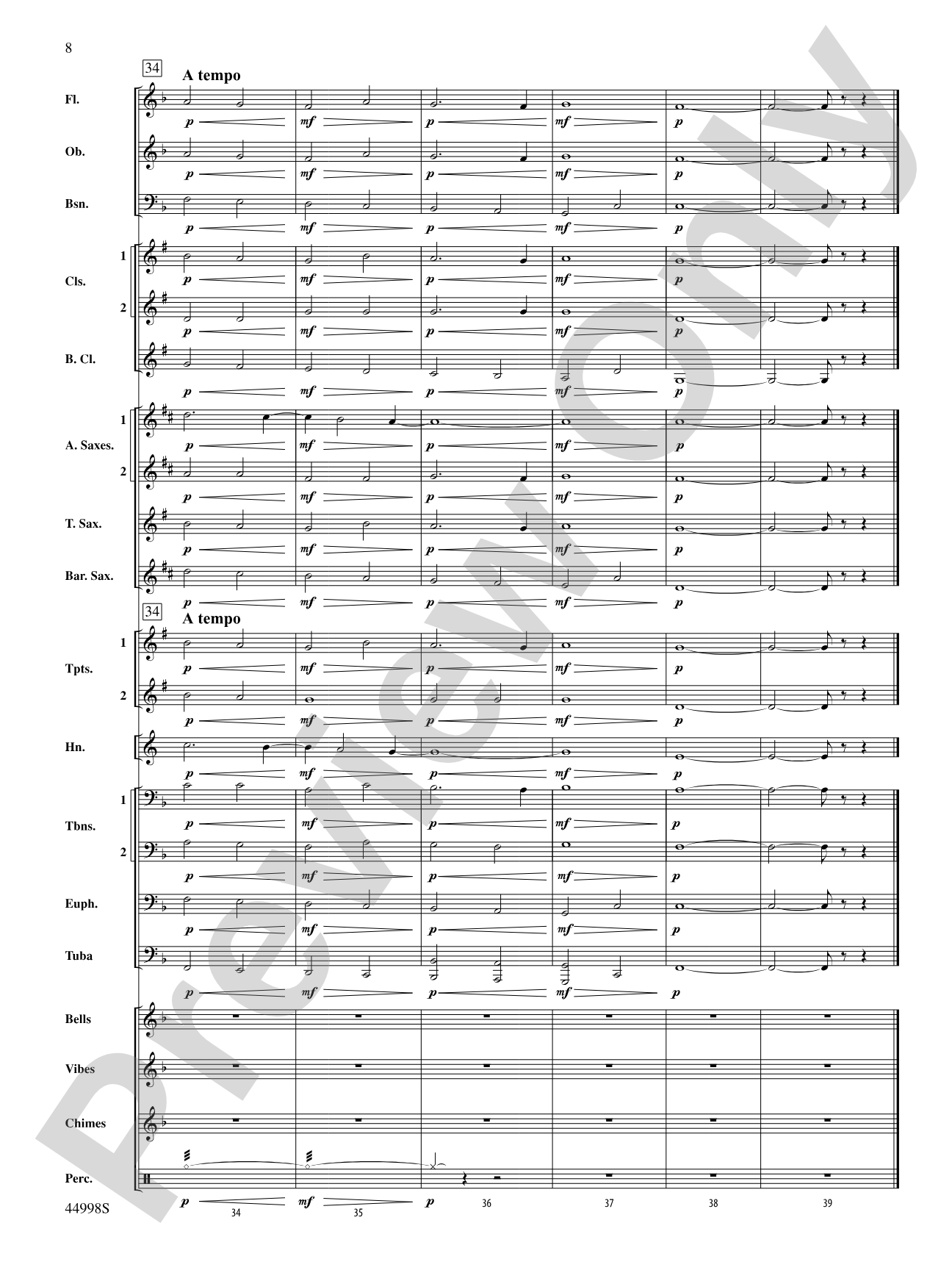 Ave Maria: Concert Band Conductor Score & Parts