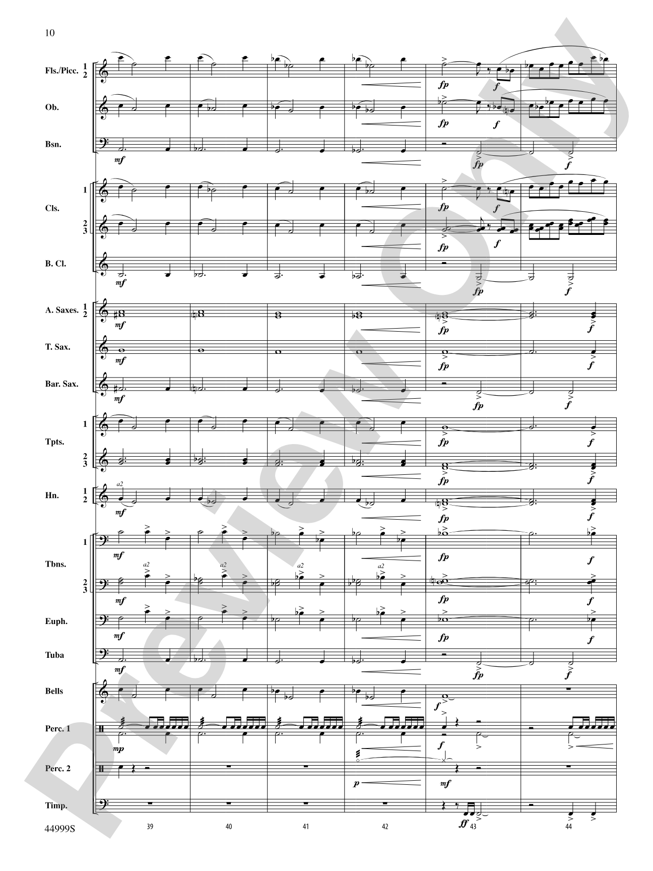 Piedmont Festival Overture: Concert Band Conductor Score & Parts