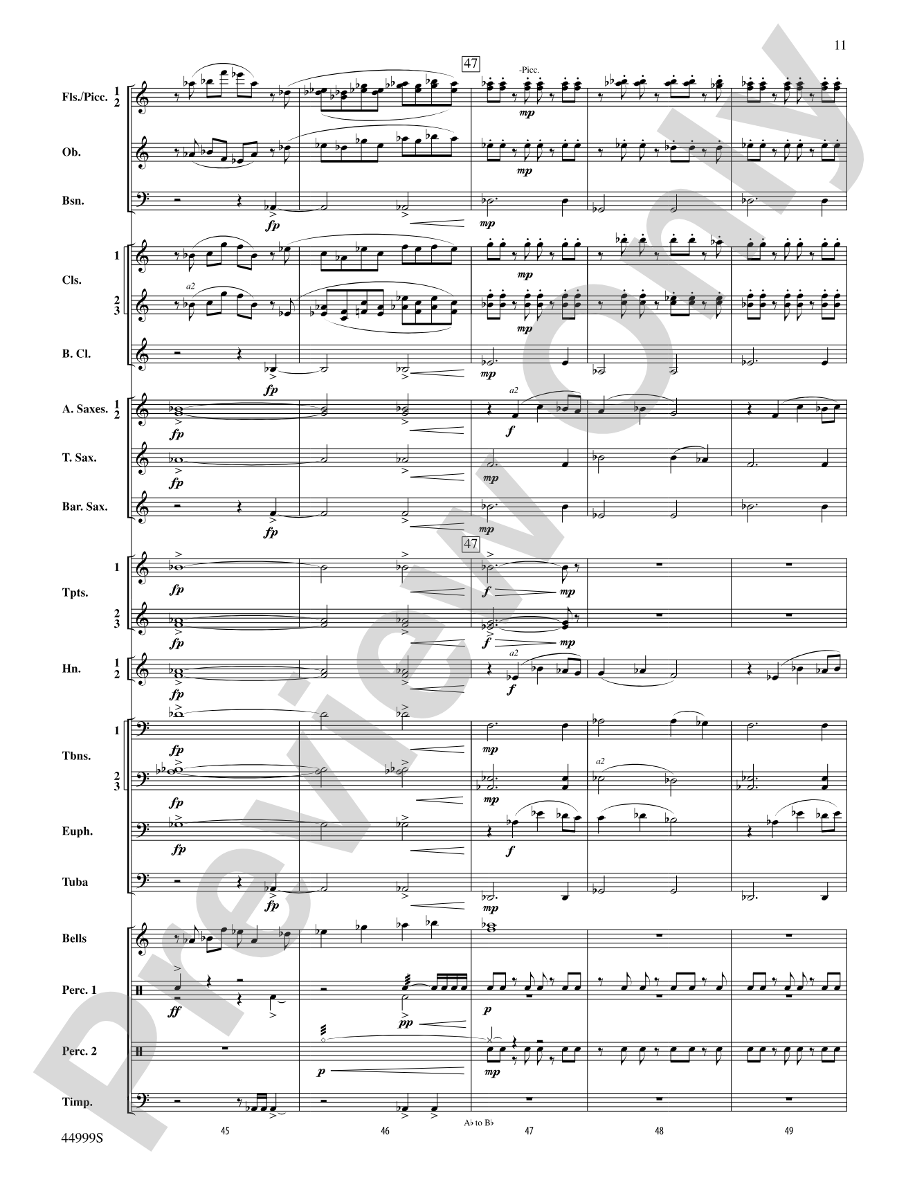 Piedmont Festival Overture: Concert Band Conductor Score & Parts