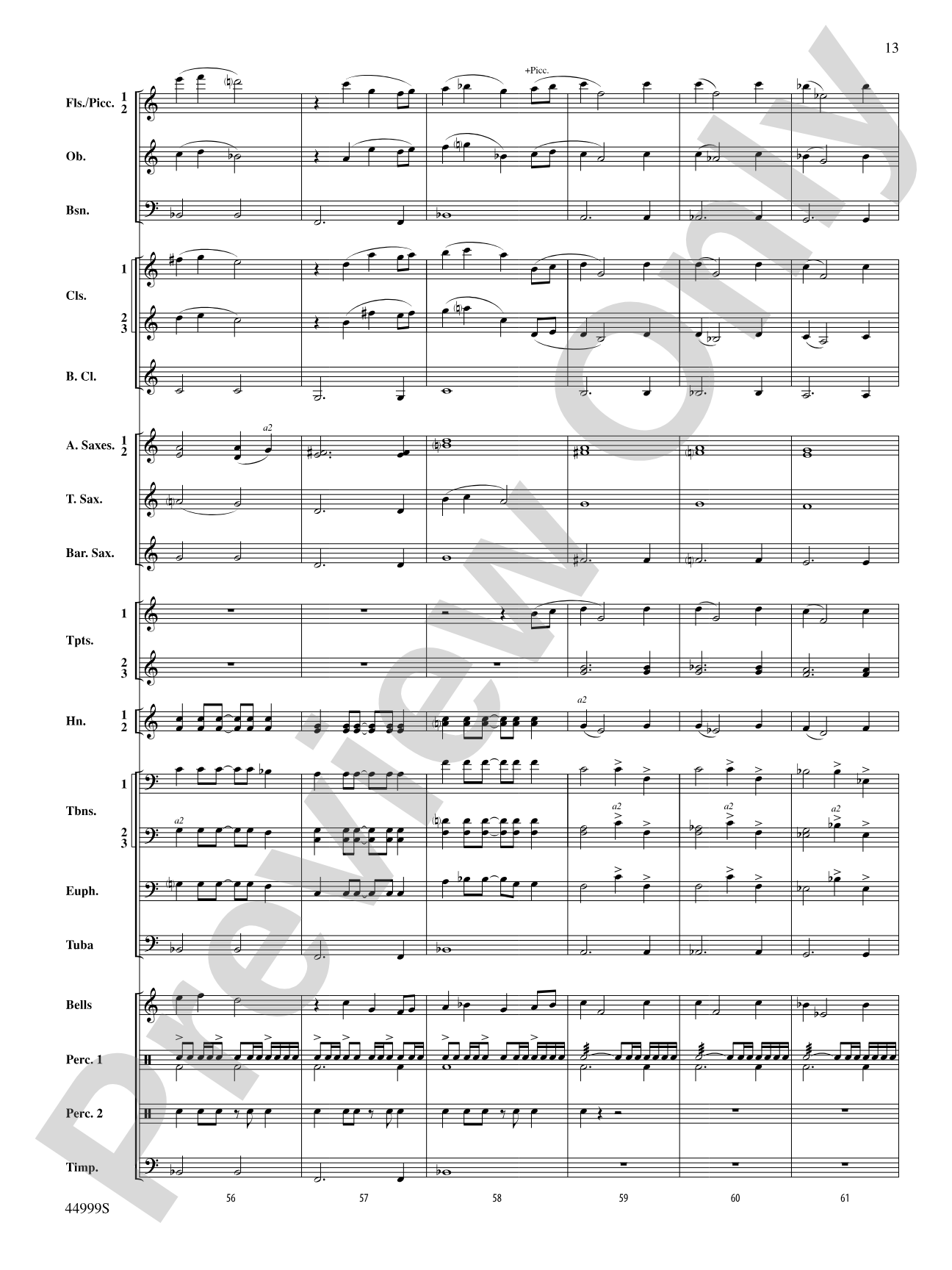 Piedmont Festival Overture: Concert Band Conductor Score & Parts