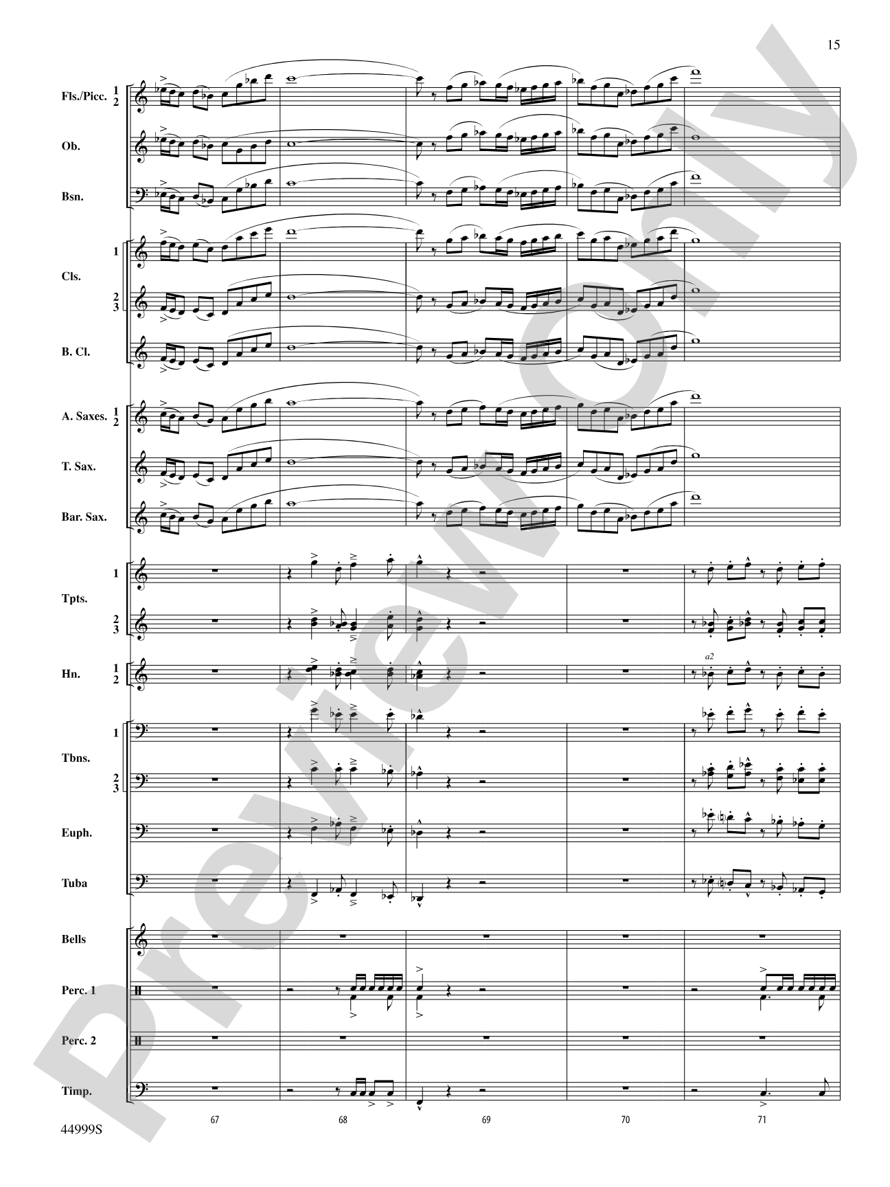 Piedmont Festival Overture: Concert Band Conductor Score & Parts