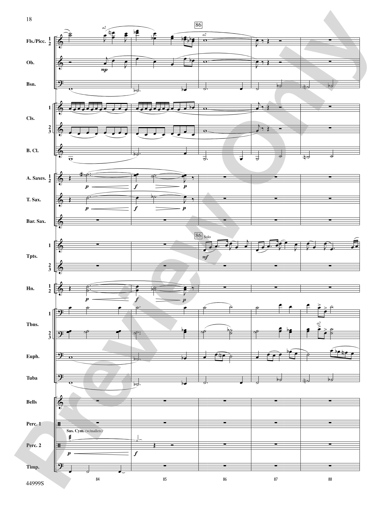 Piedmont Festival Overture: Concert Band Conductor Score & Parts