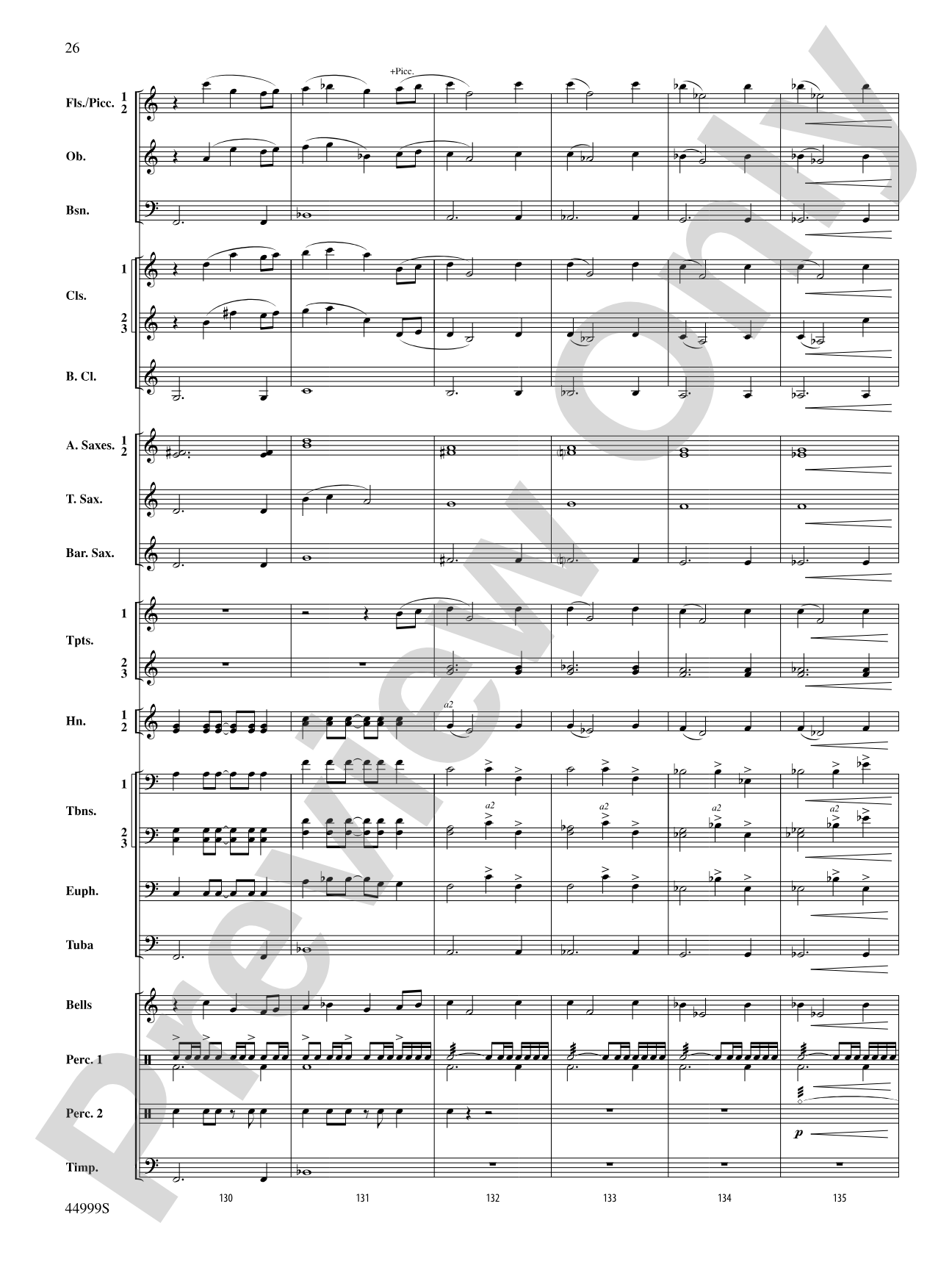 Piedmont Festival Overture: Concert Band Conductor Score & Parts