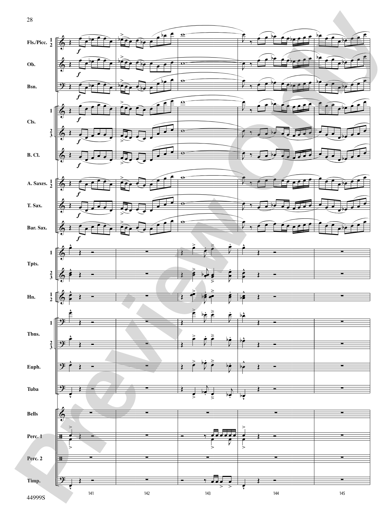 Piedmont Festival Overture: Concert Band Conductor Score & Parts