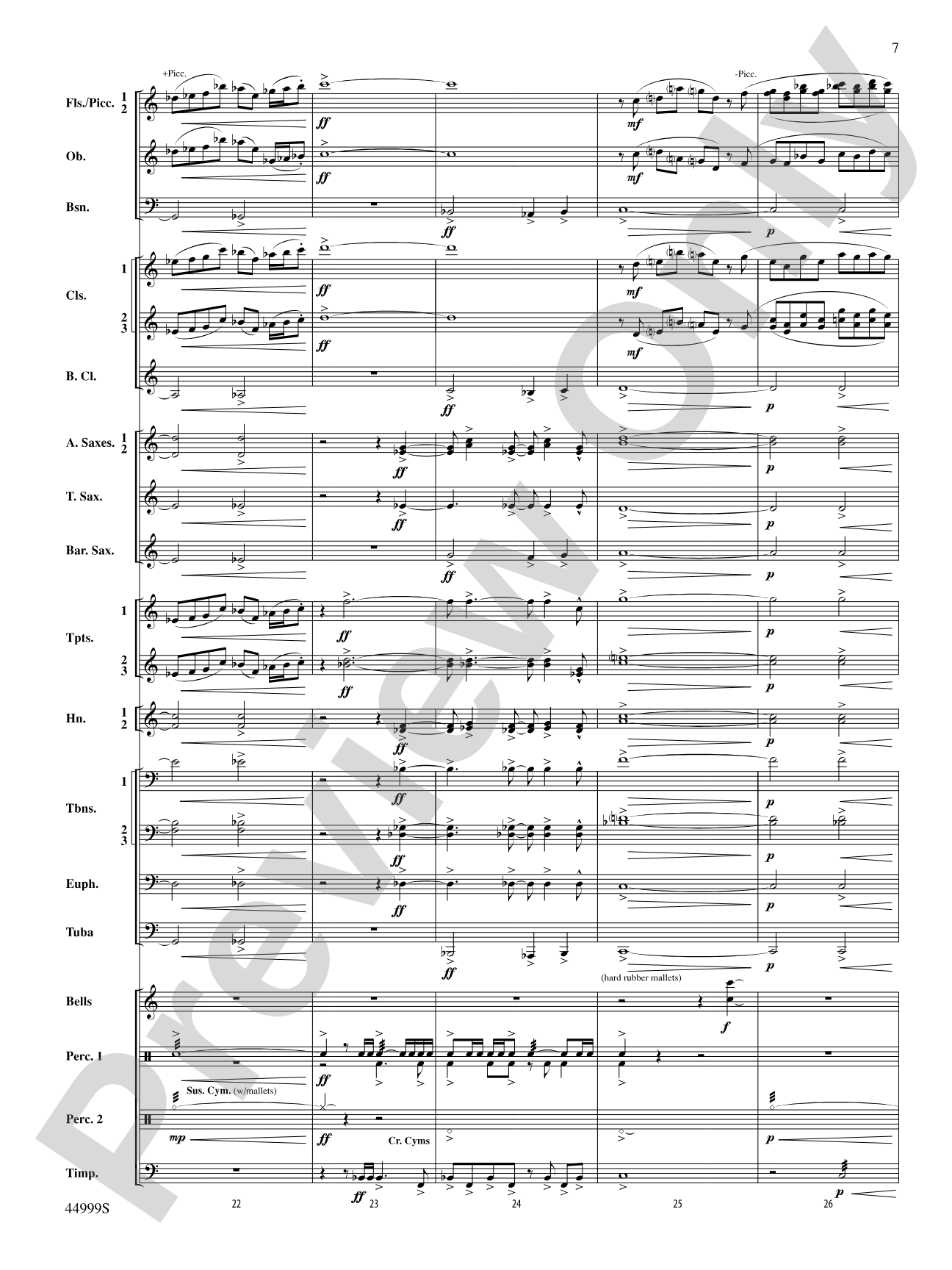 Piedmont Festival Overture: Concert Band Conductor Score & Parts