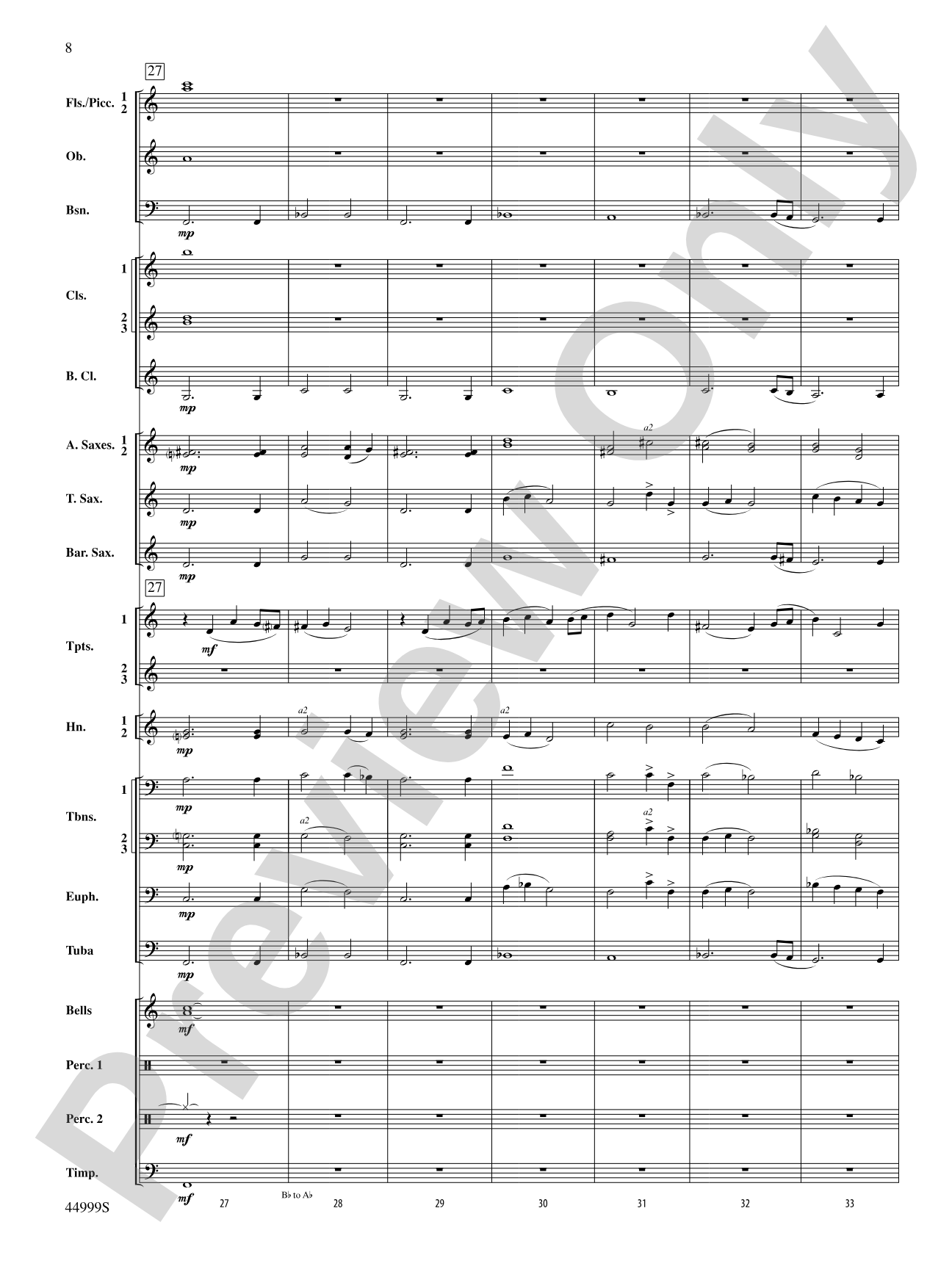 Piedmont Festival Overture: Concert Band Conductor Score & Parts