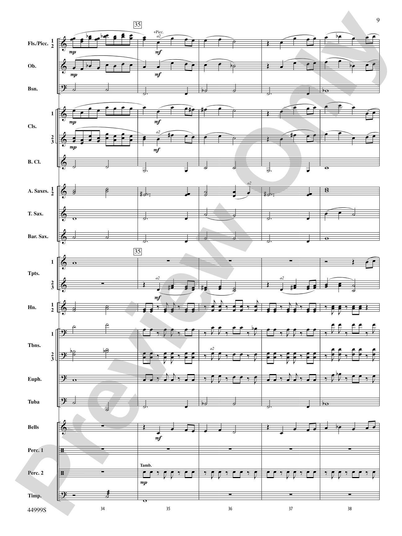 Piedmont Festival Overture: Concert Band Conductor Score & Parts