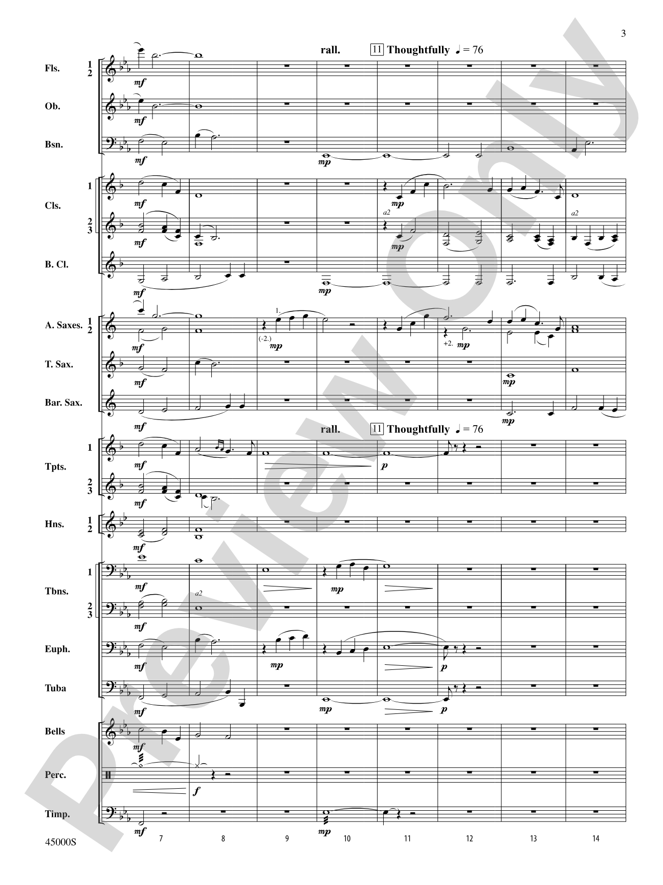 With Every Sunrise: Concert Band Conductor Score & Parts