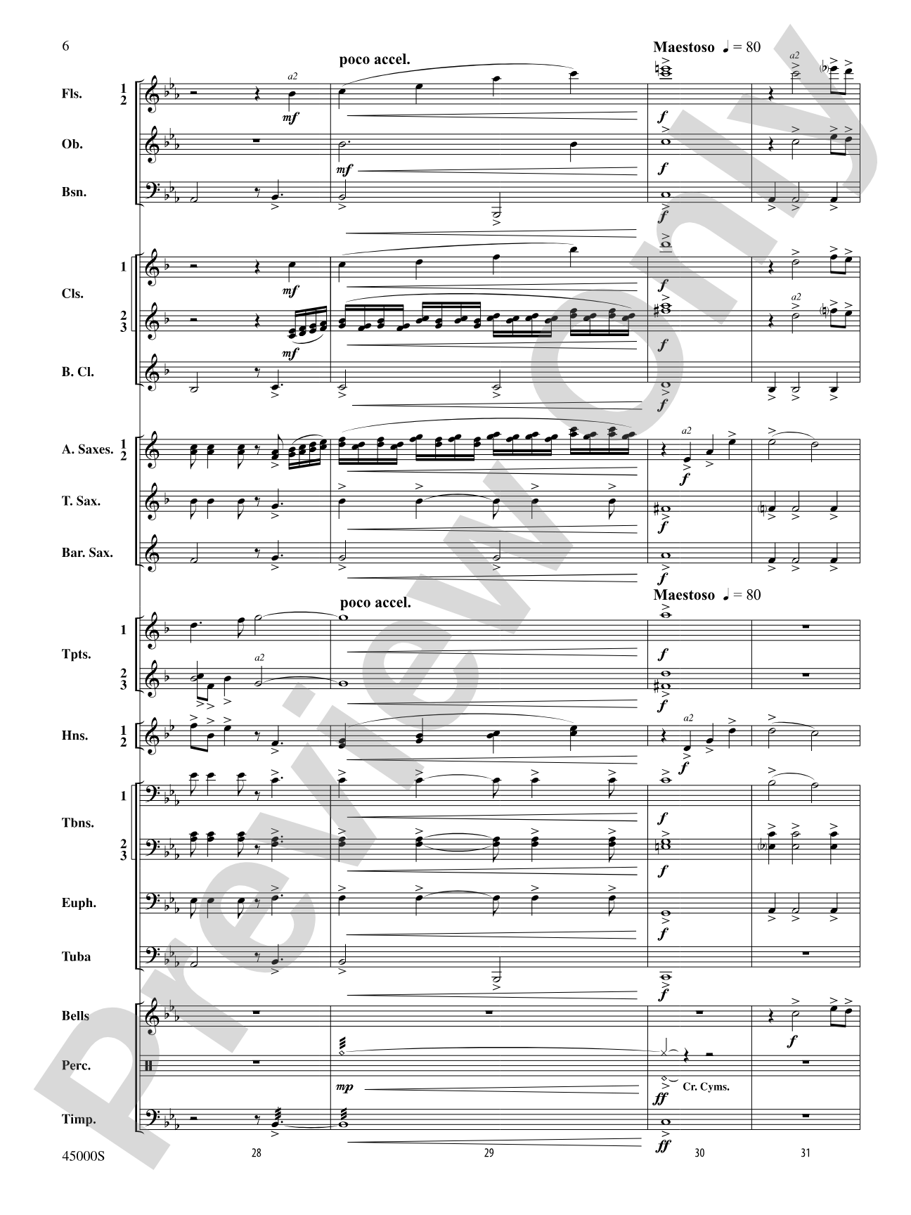 With Every Sunrise: Concert Band Conductor Score & Parts