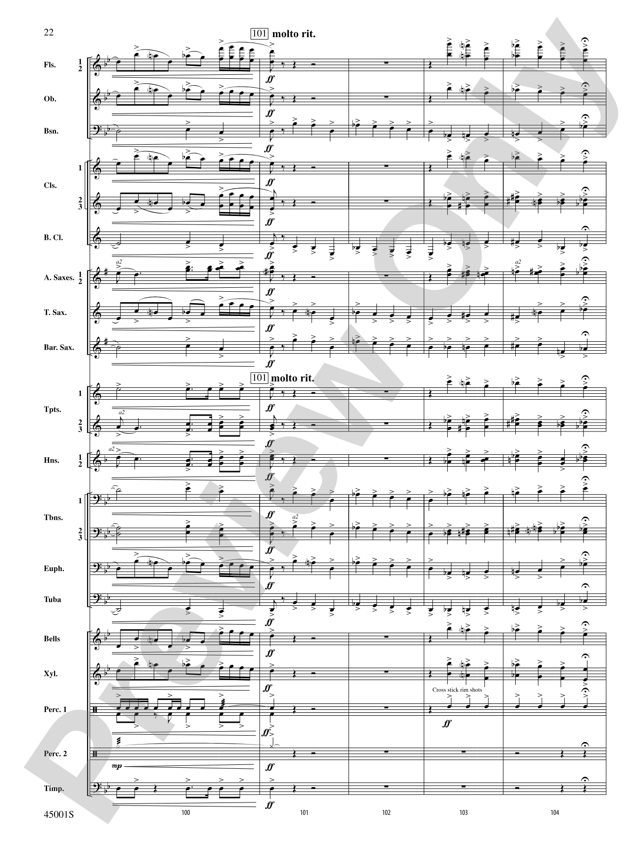 Rephrygeration: Concert Band Conductor Score & Parts