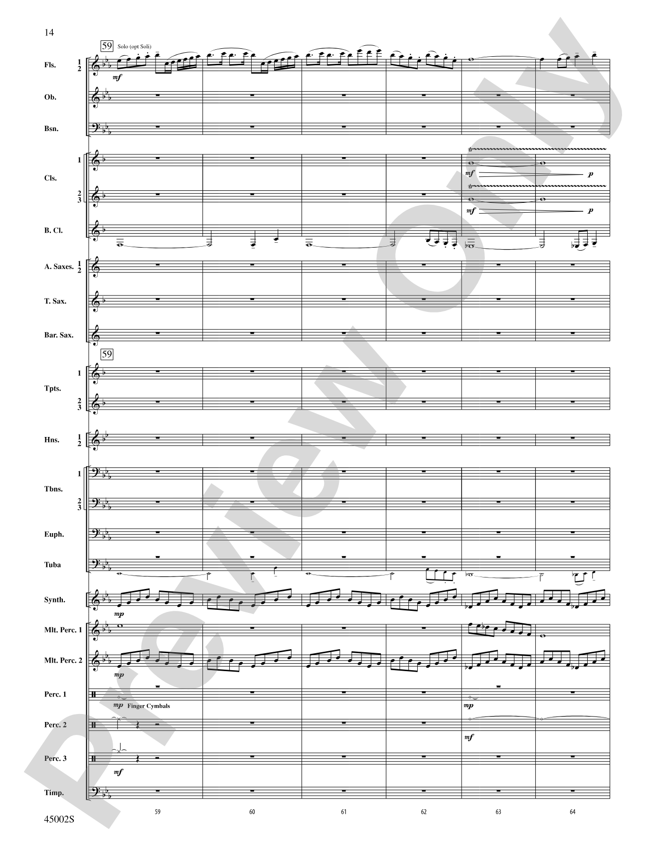 Winds of Change: Score