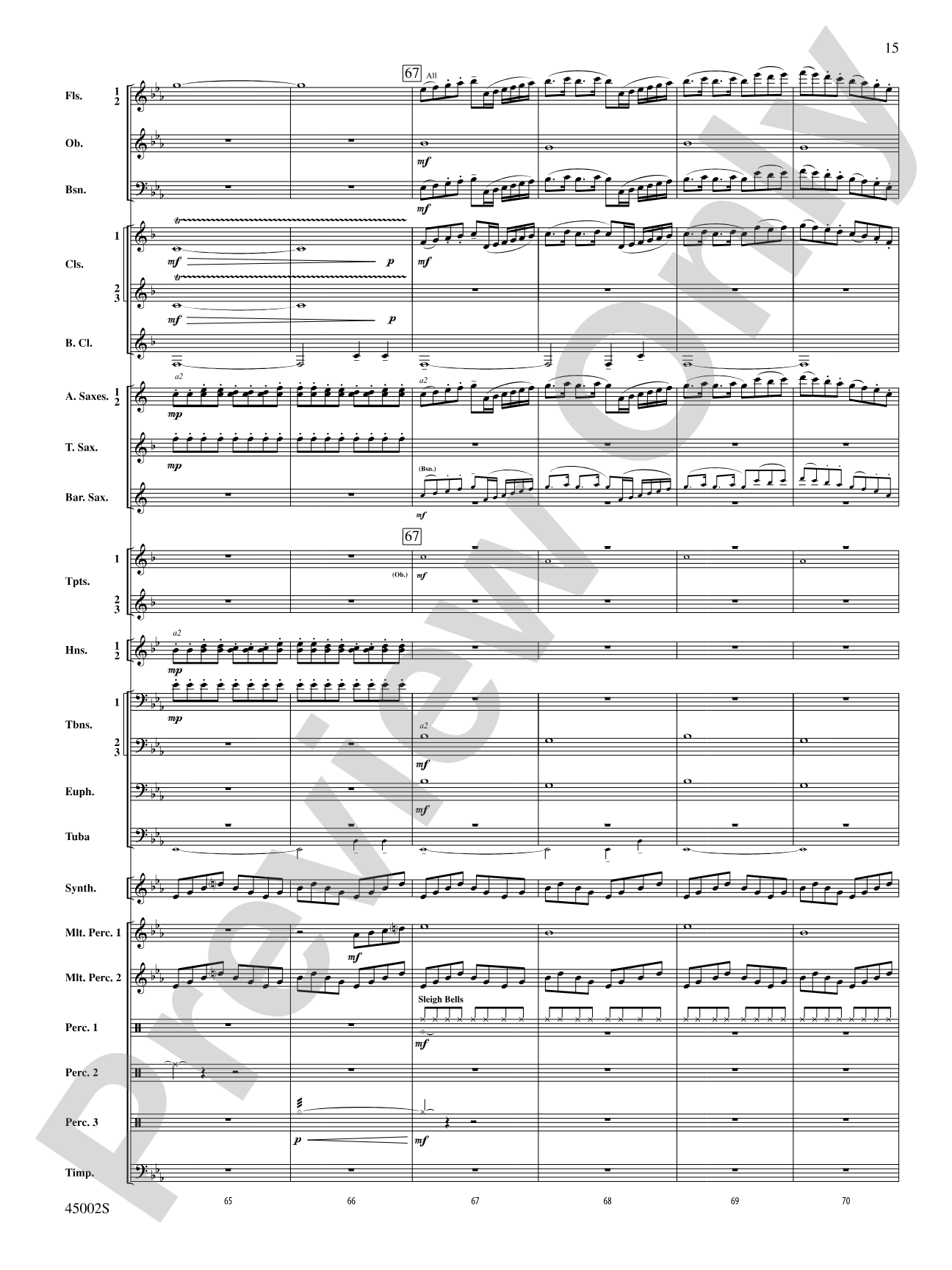 Winds of Change: Score