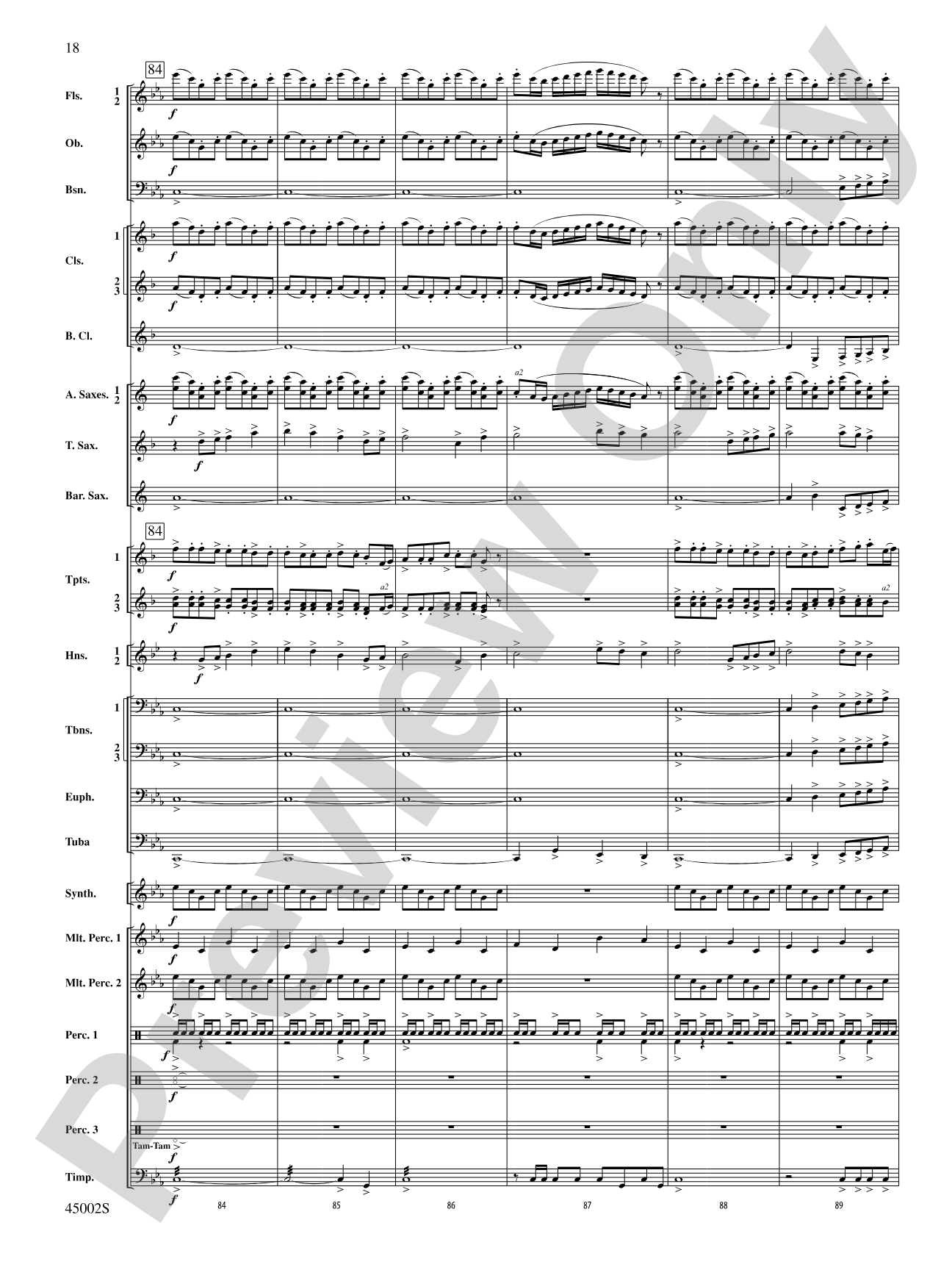 Winds of Change: Score