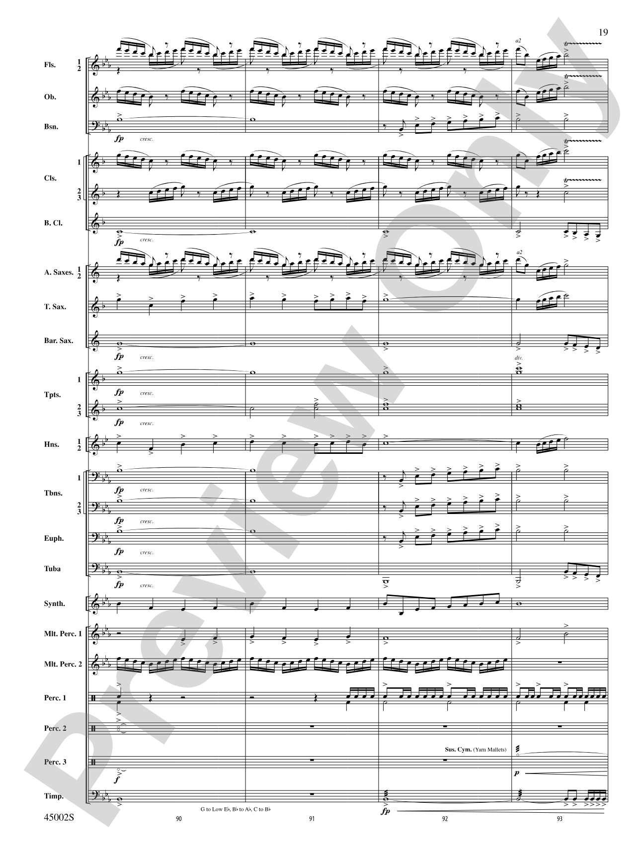 Winds of Change: Score