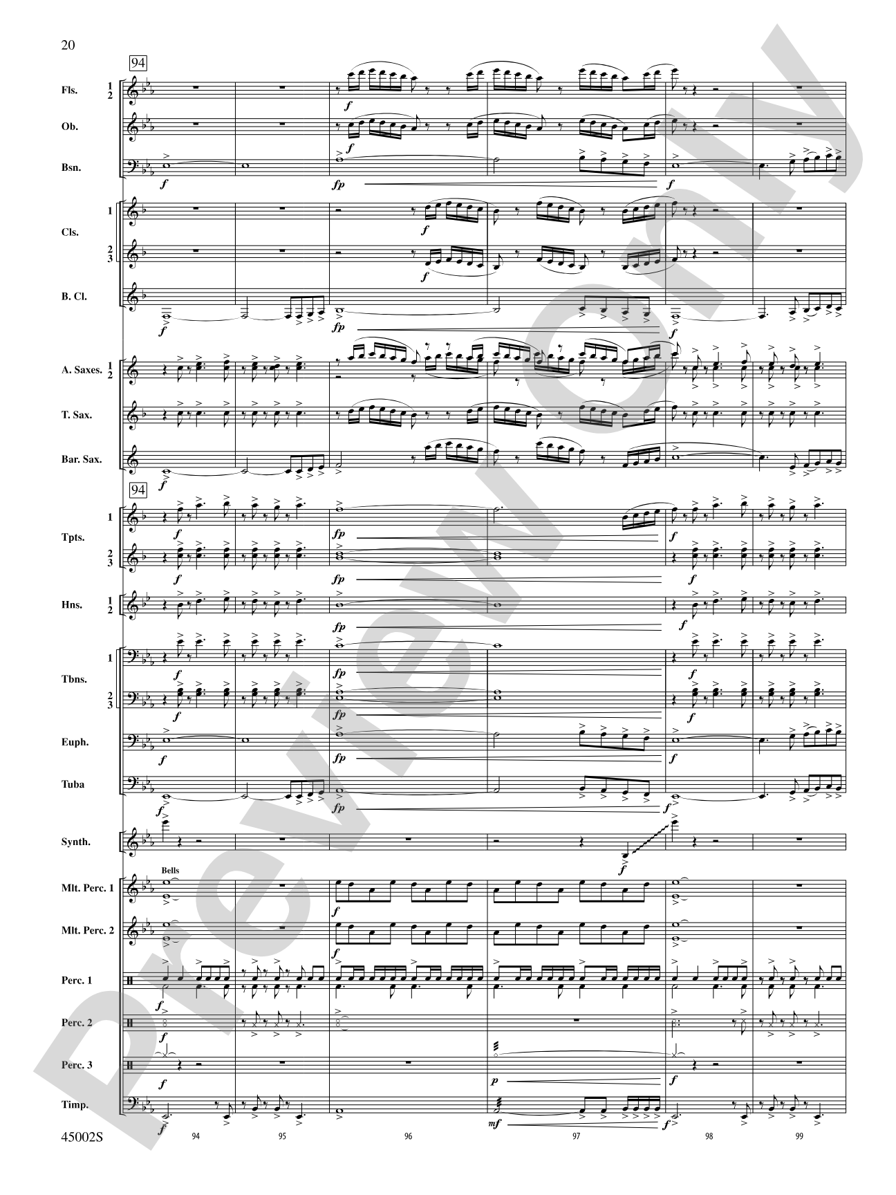 Winds of Change: Score