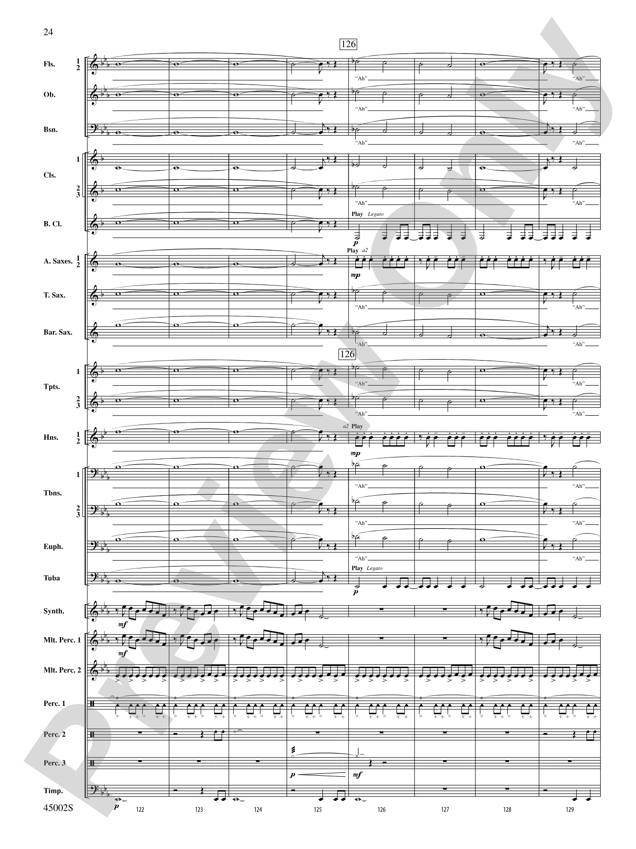 Winds of Change: Score
