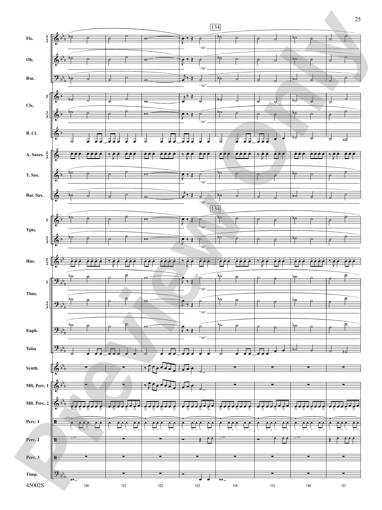 Winds of Change: Score
