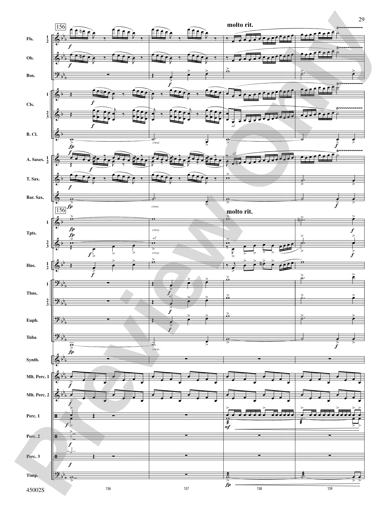 Winds of Change: Score