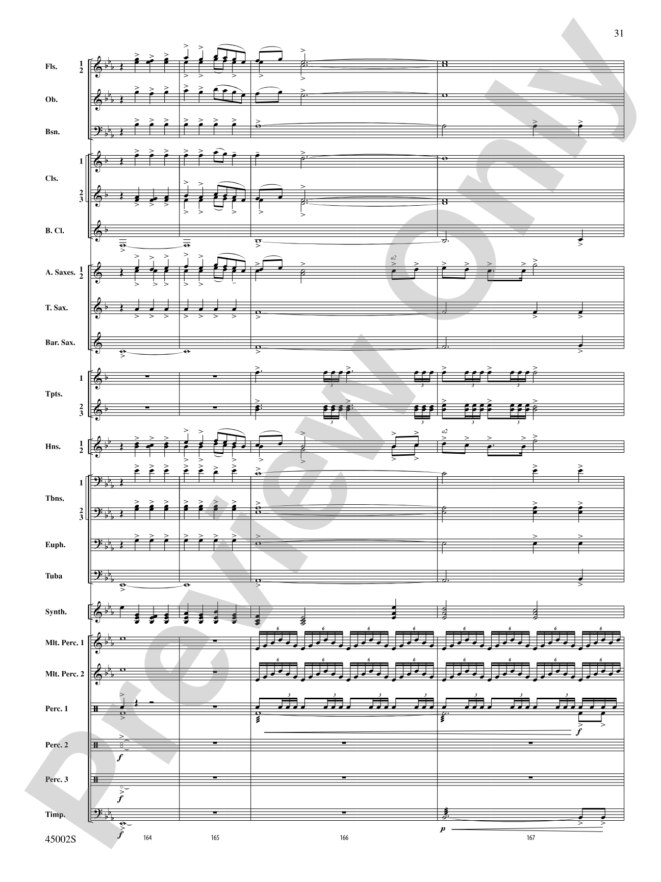 Winds of Change: Score