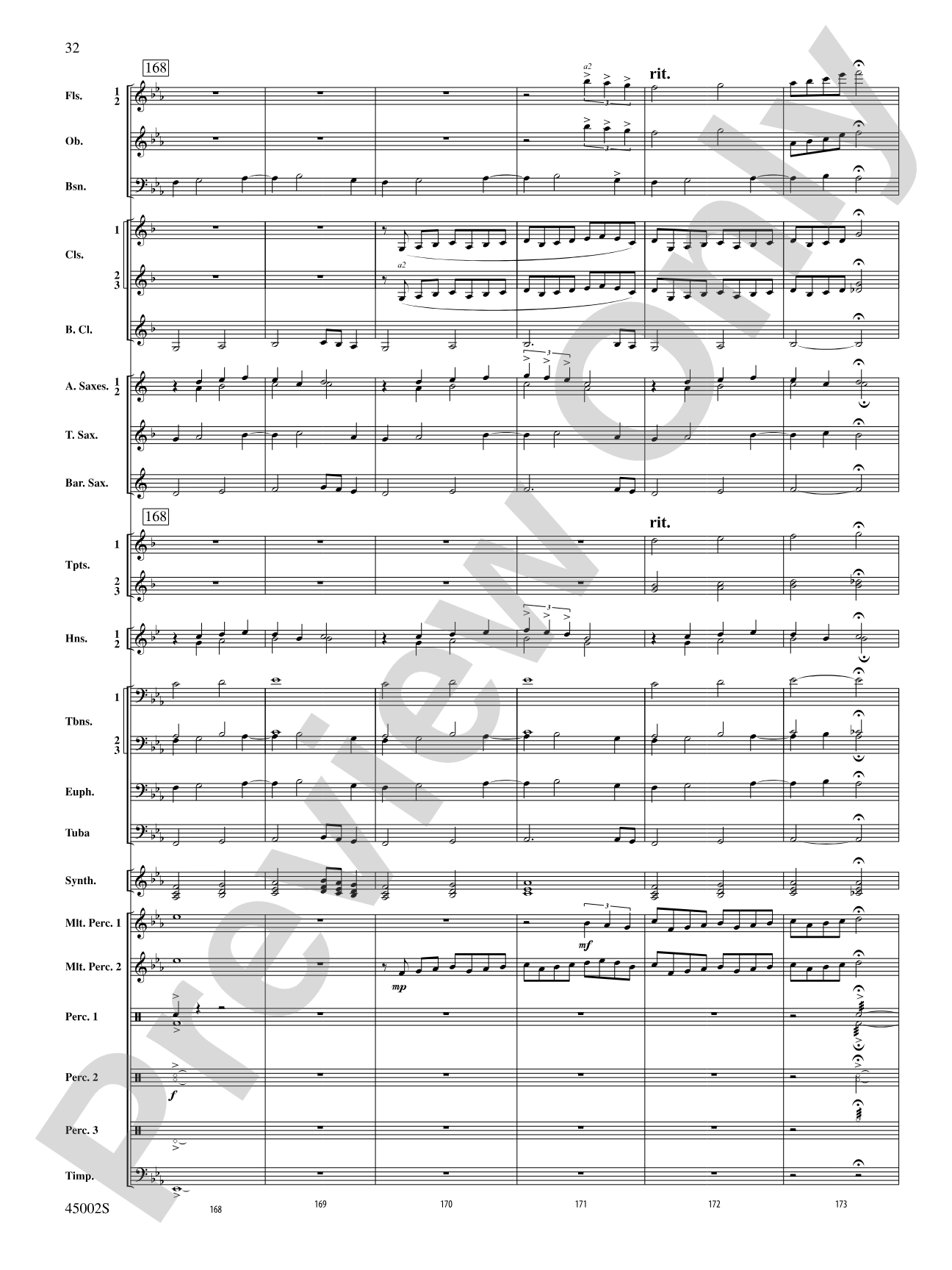 Winds of Change: Score