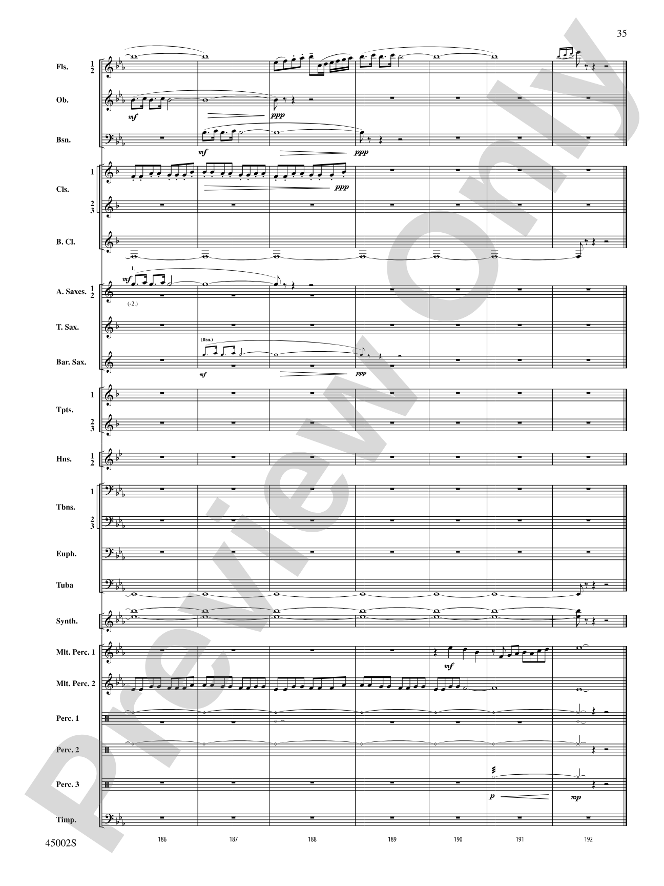 Winds of Change: Score