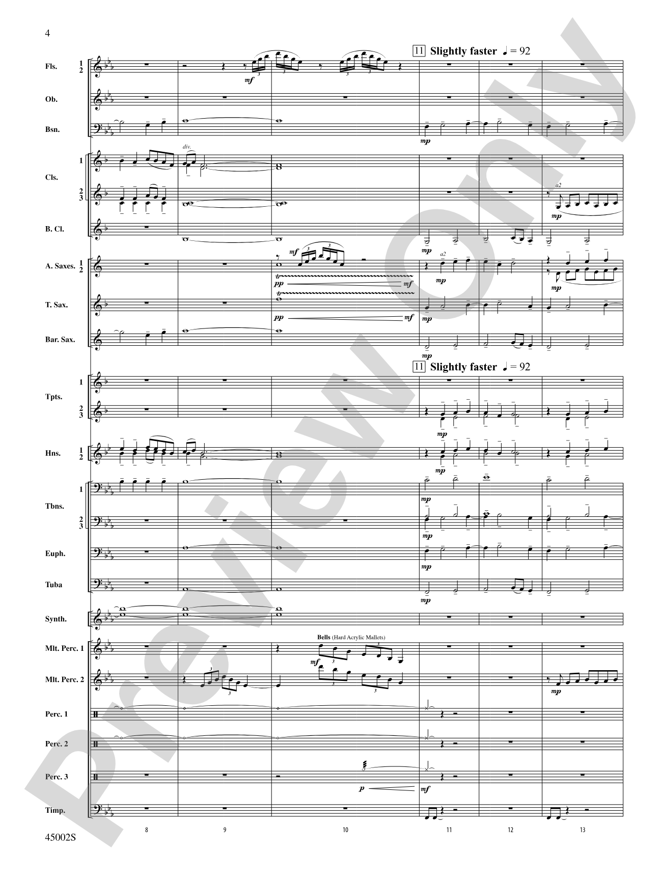 Winds of Change: Score