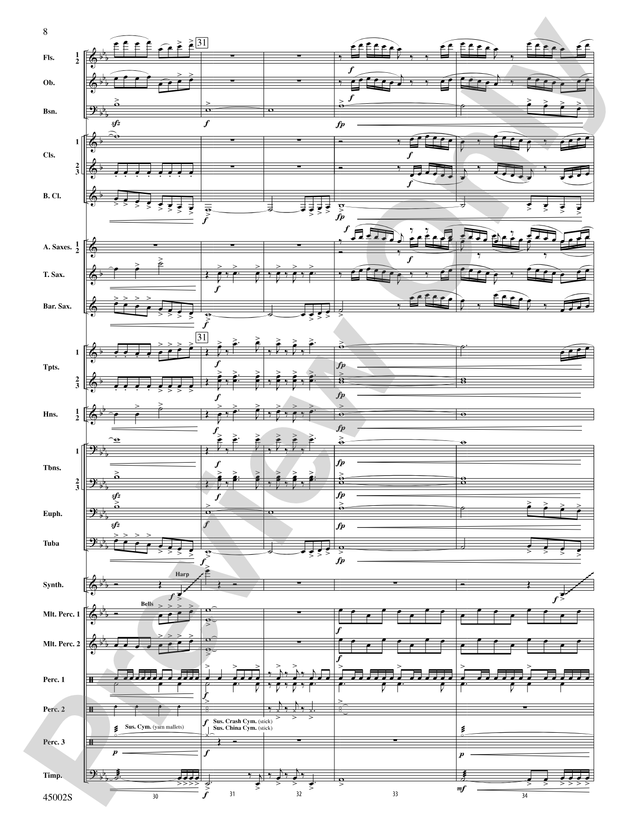 Winds of Change: Score