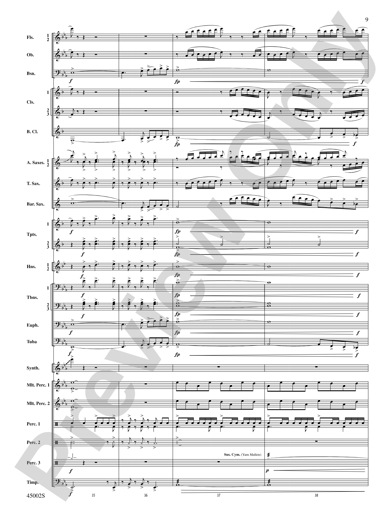 Winds of Change: Score