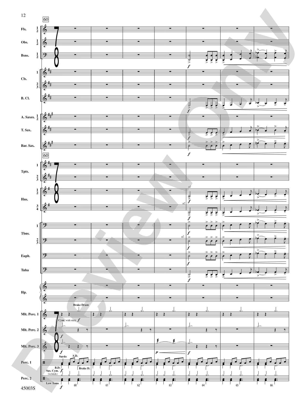 Volatus: Concert Band Conductor Score & Parts