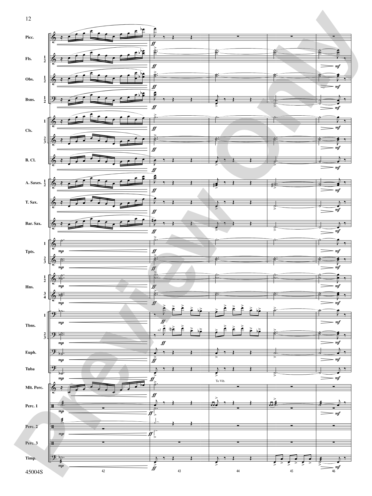 Red Rock Mountain: Concert Band Conductor Score & Parts