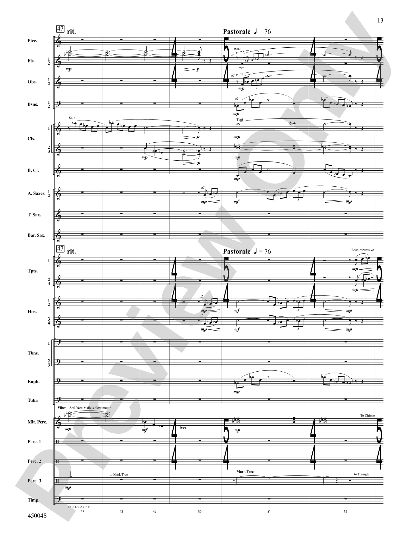 Red Rock Mountain: Concert Band Conductor Score & Parts