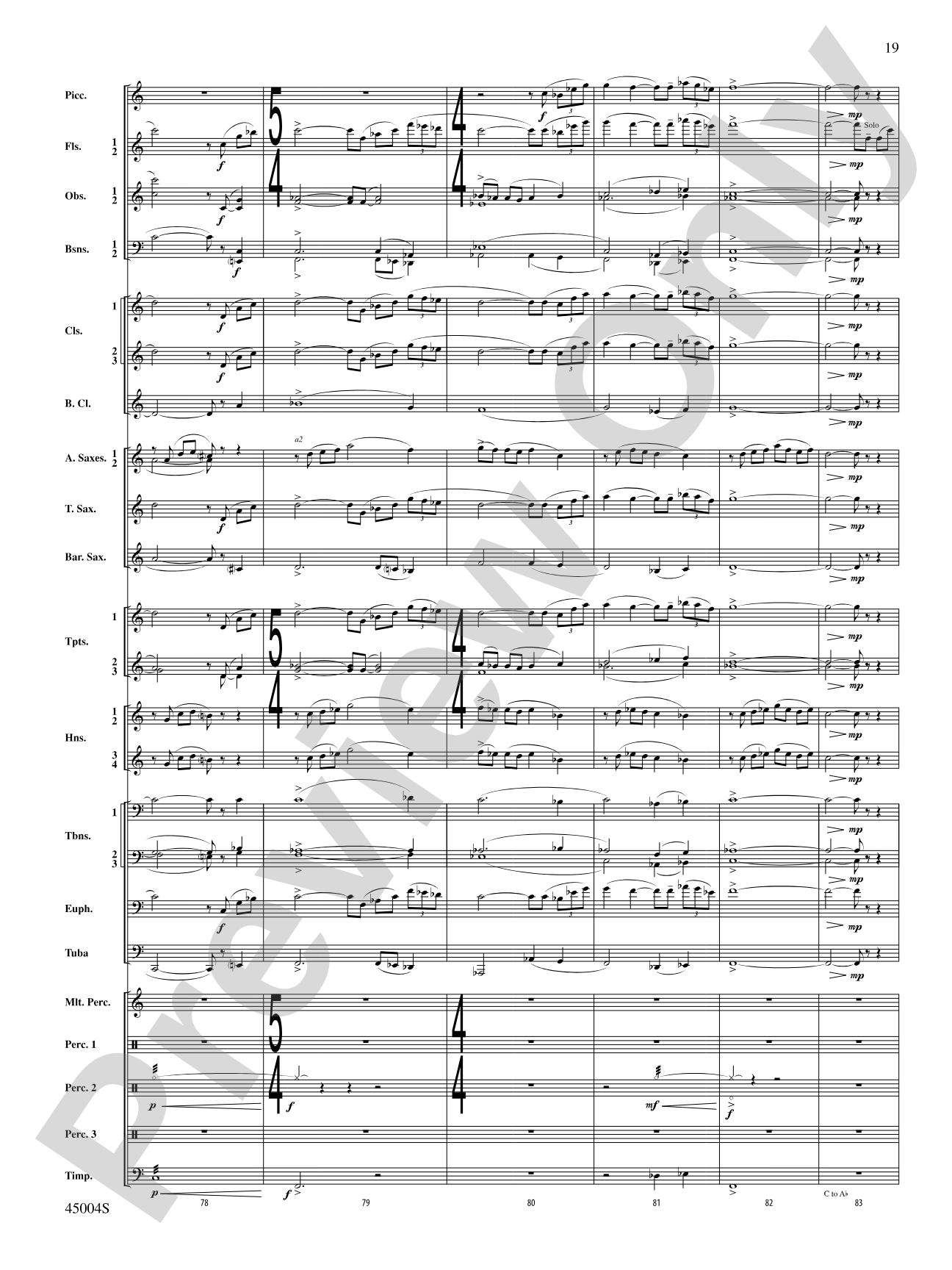 Red Rock Mountain: Concert Band Conductor Score & Parts