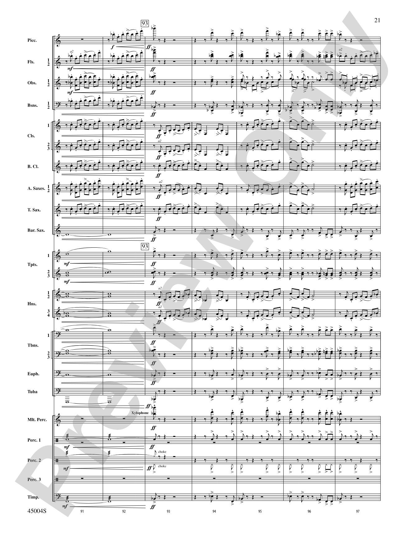 Red Rock Mountain: Concert Band Conductor Score & Parts
