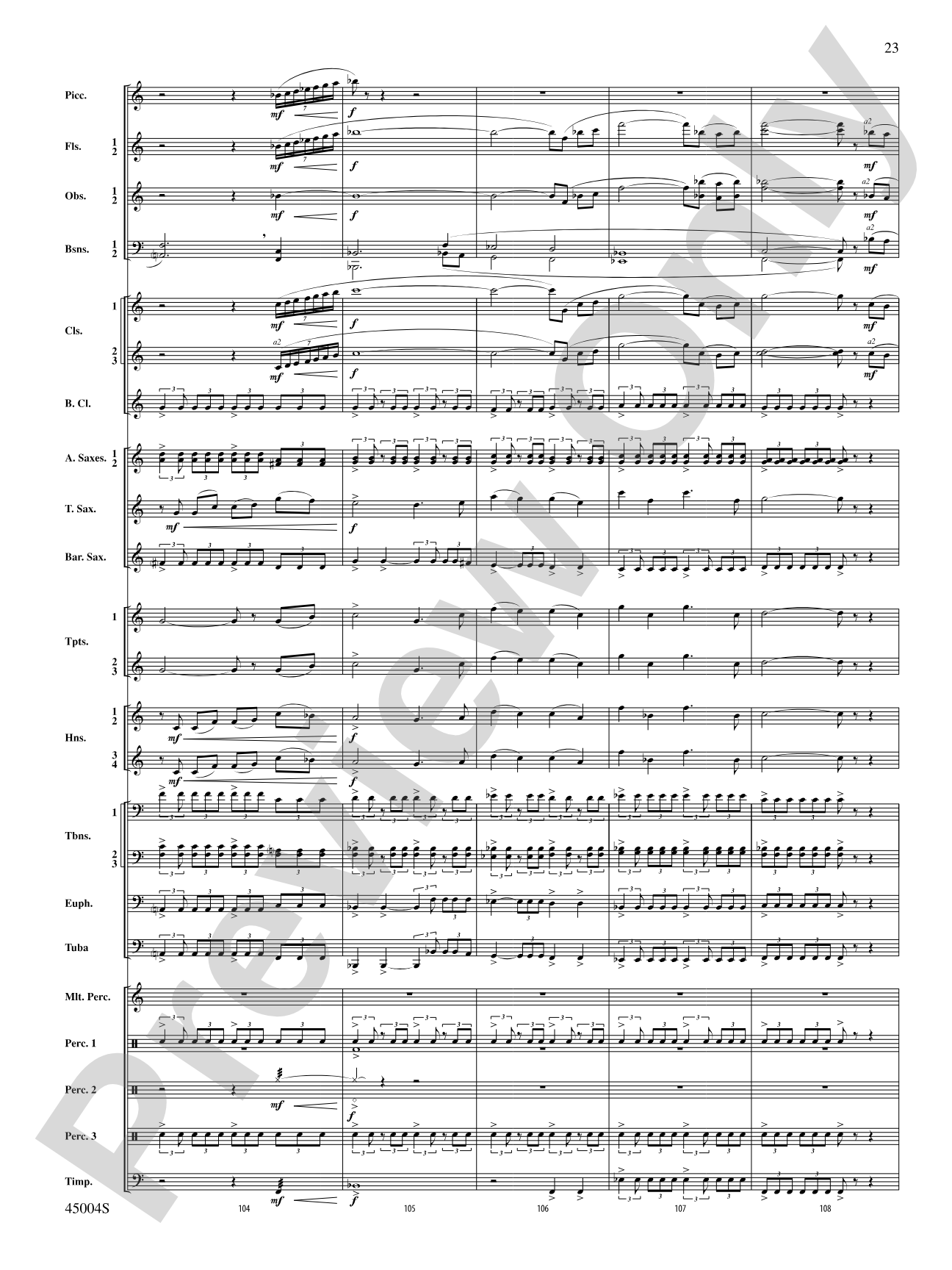 Red Rock Mountain: Concert Band Conductor Score & Parts