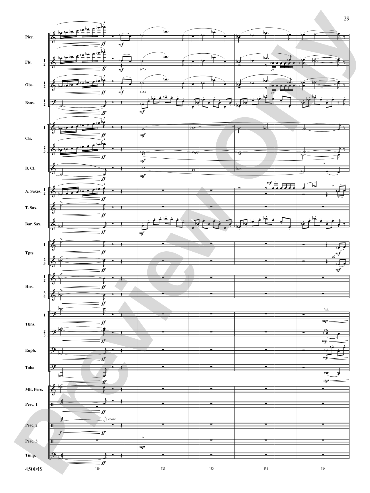 Red Rock Mountain: Concert Band Conductor Score & Parts