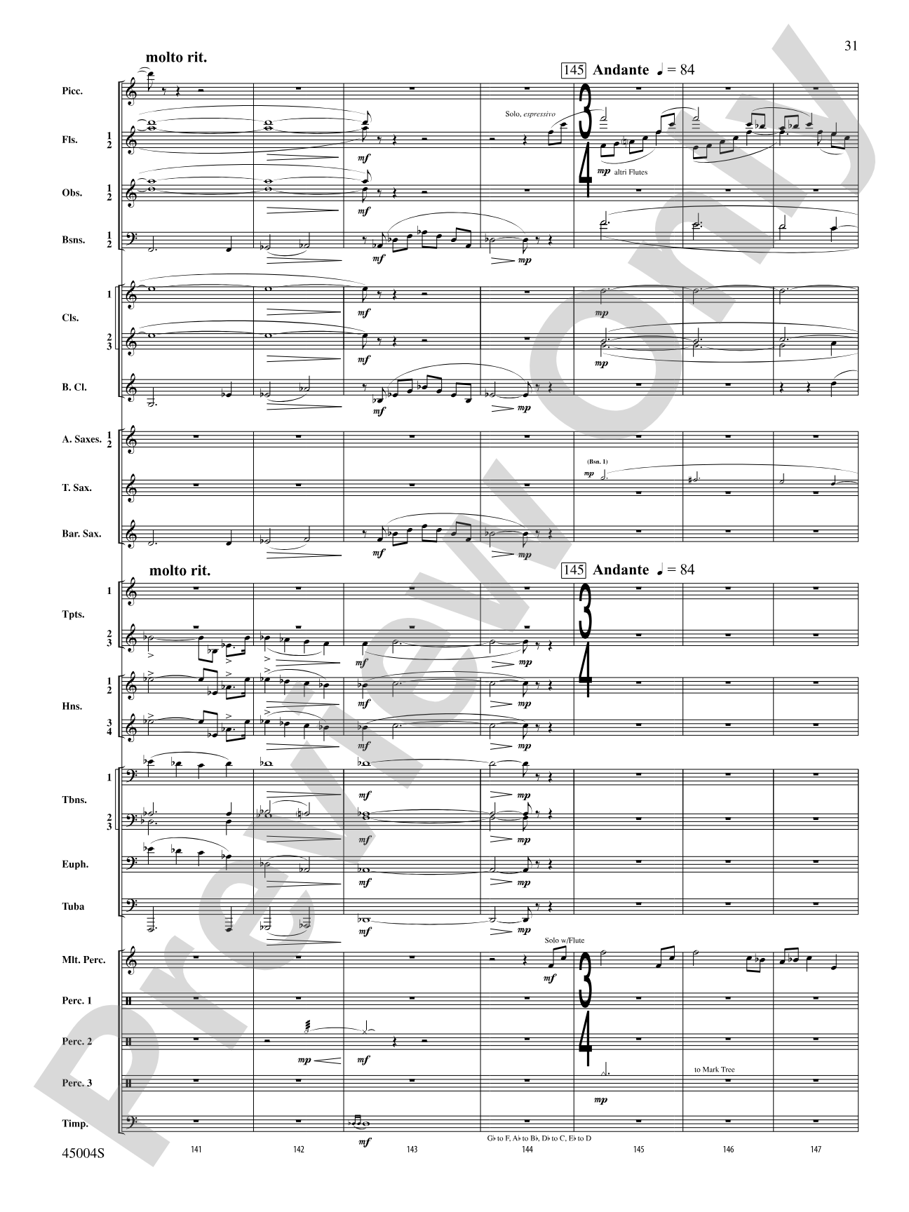 Red Rock Mountain: Concert Band Conductor Score & Parts