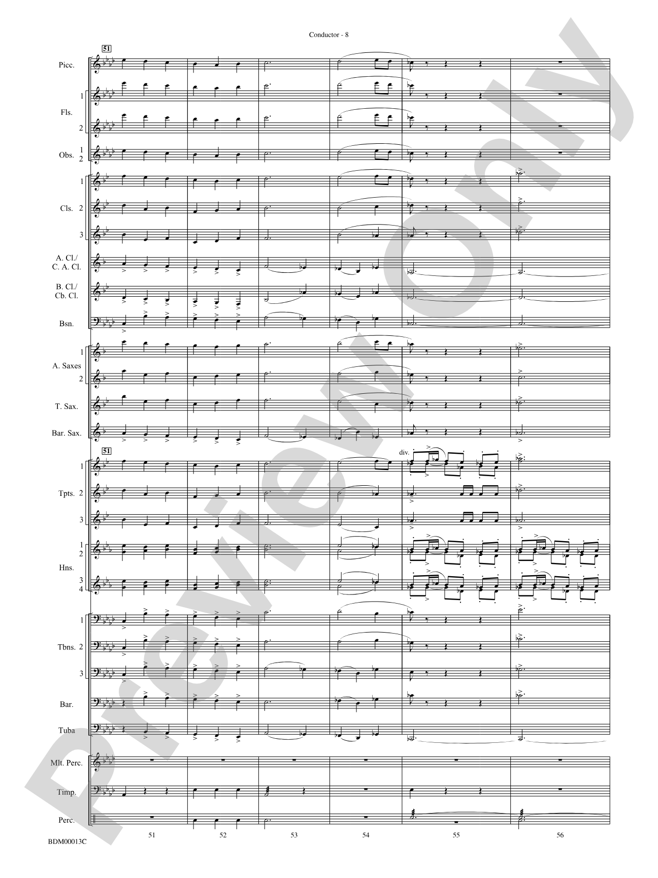 Slava: Concert Band Conductor Score & Parts