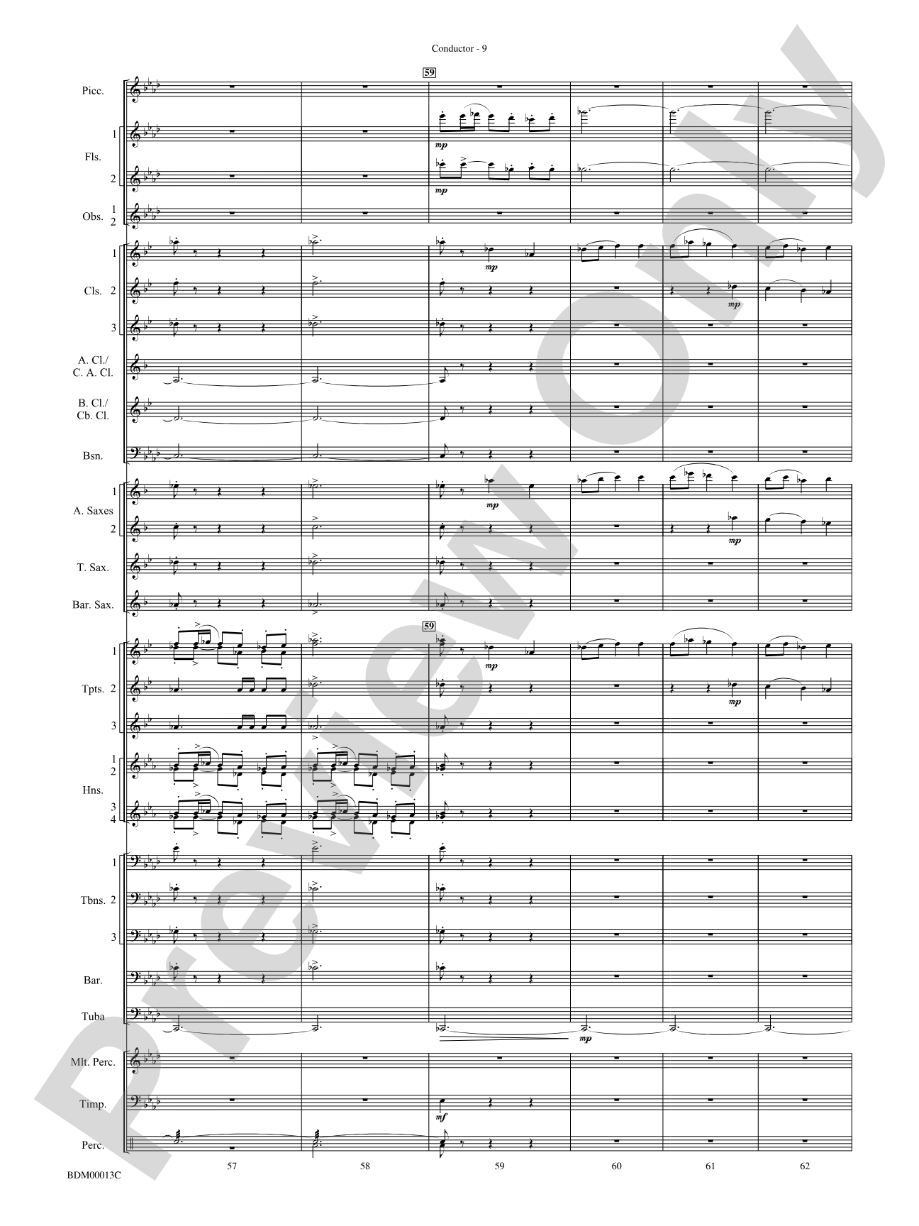 Slava: Concert Band Conductor Score & Parts
