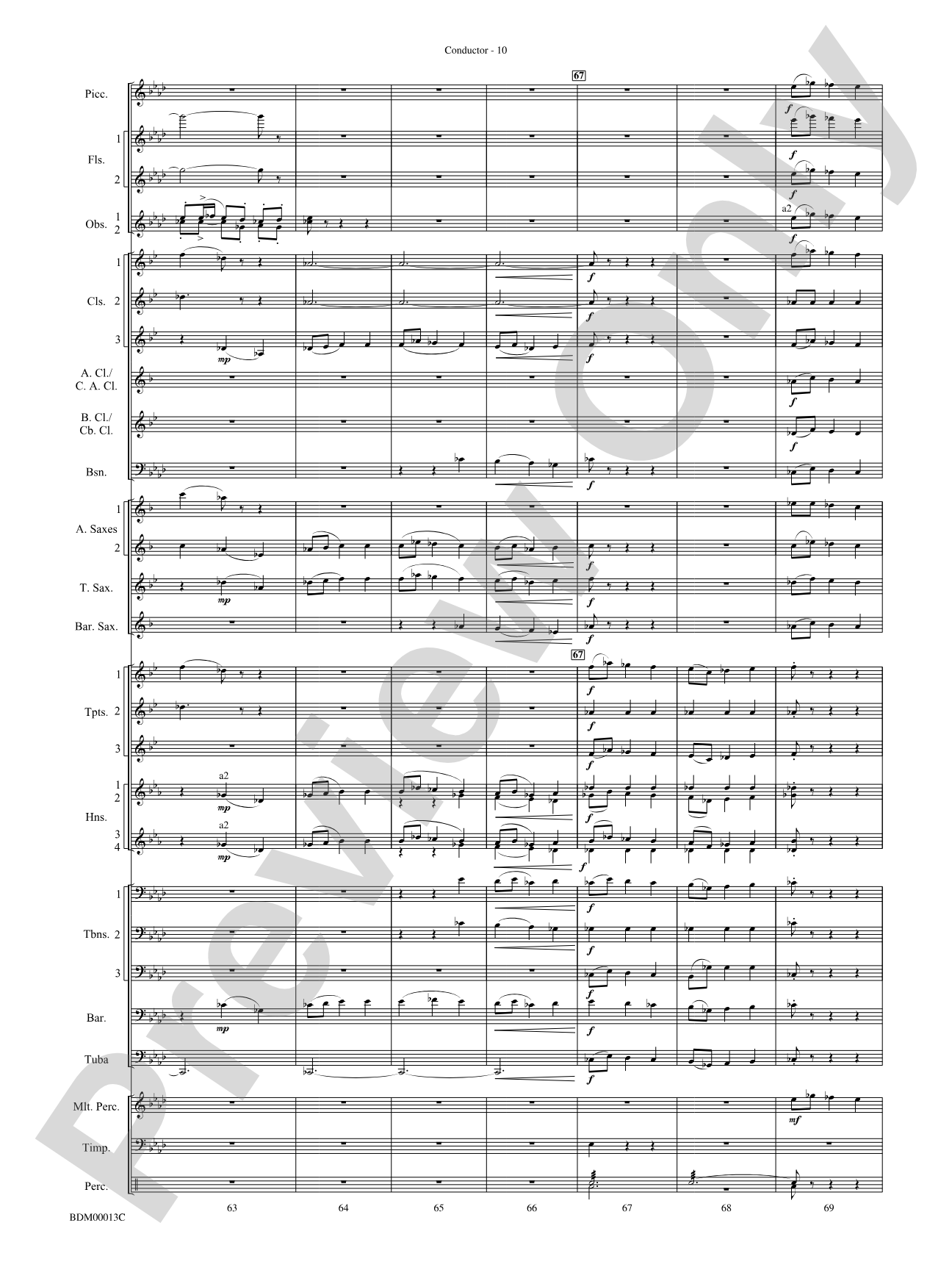 Slava: Concert Band Conductor Score & Parts