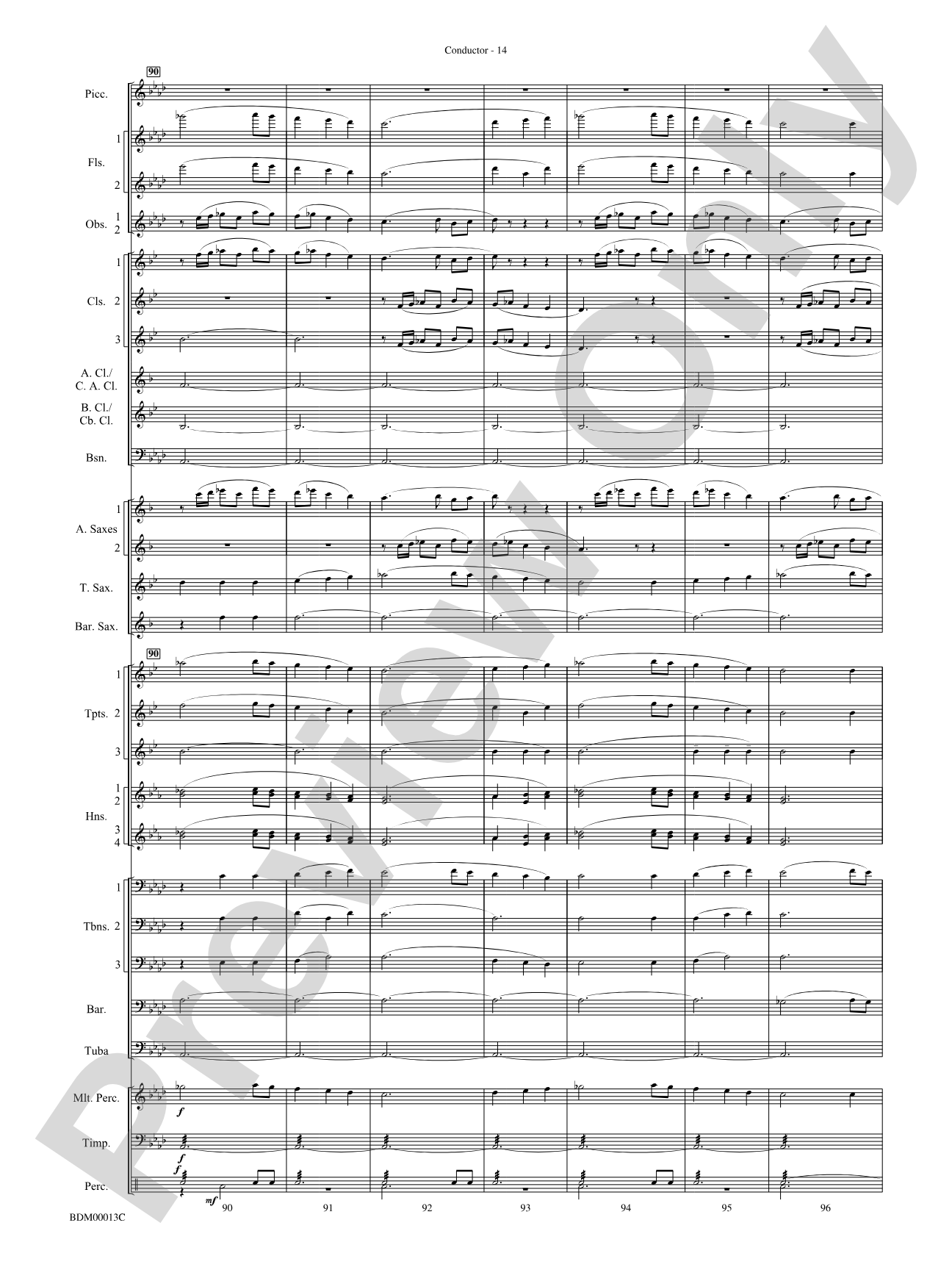 Slava: Concert Band Conductor Score & Parts