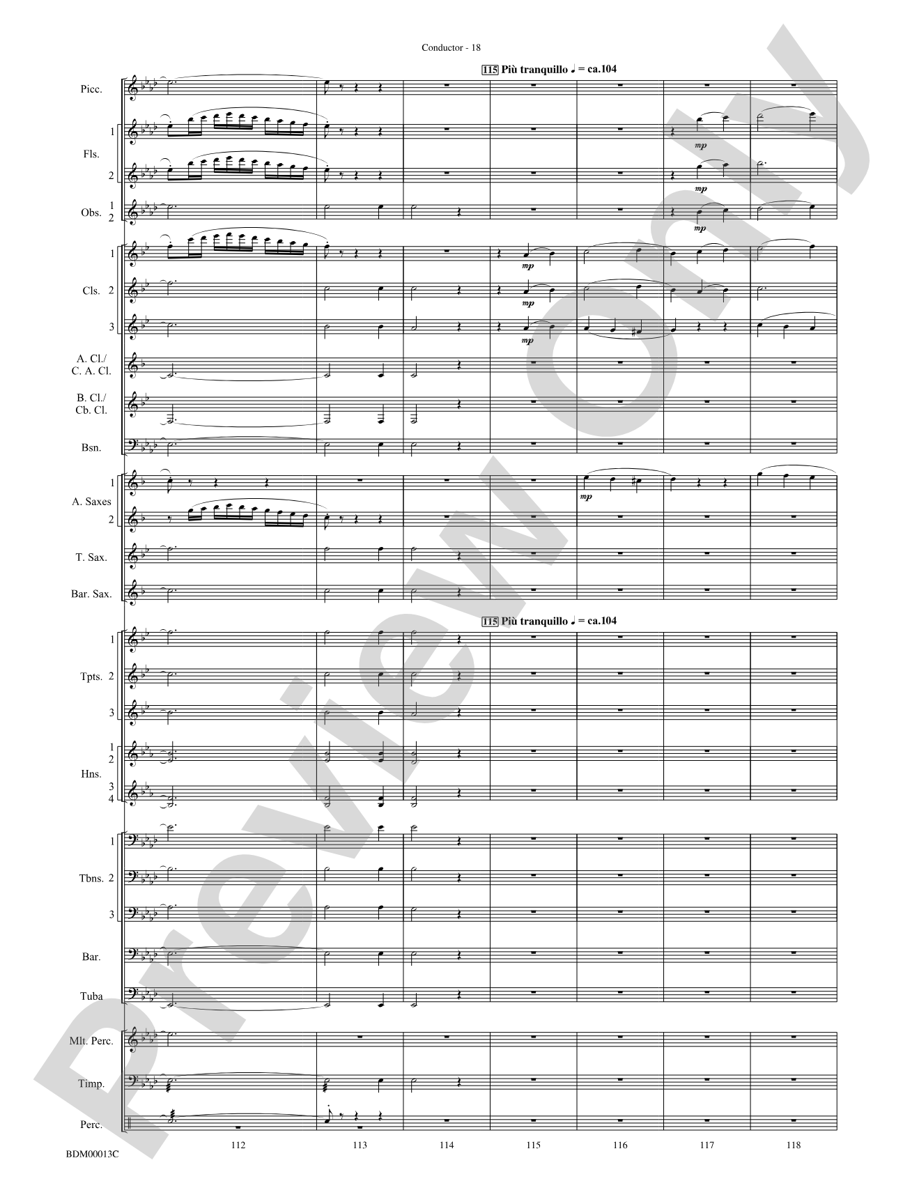 Slava: Concert Band Conductor Score & Parts